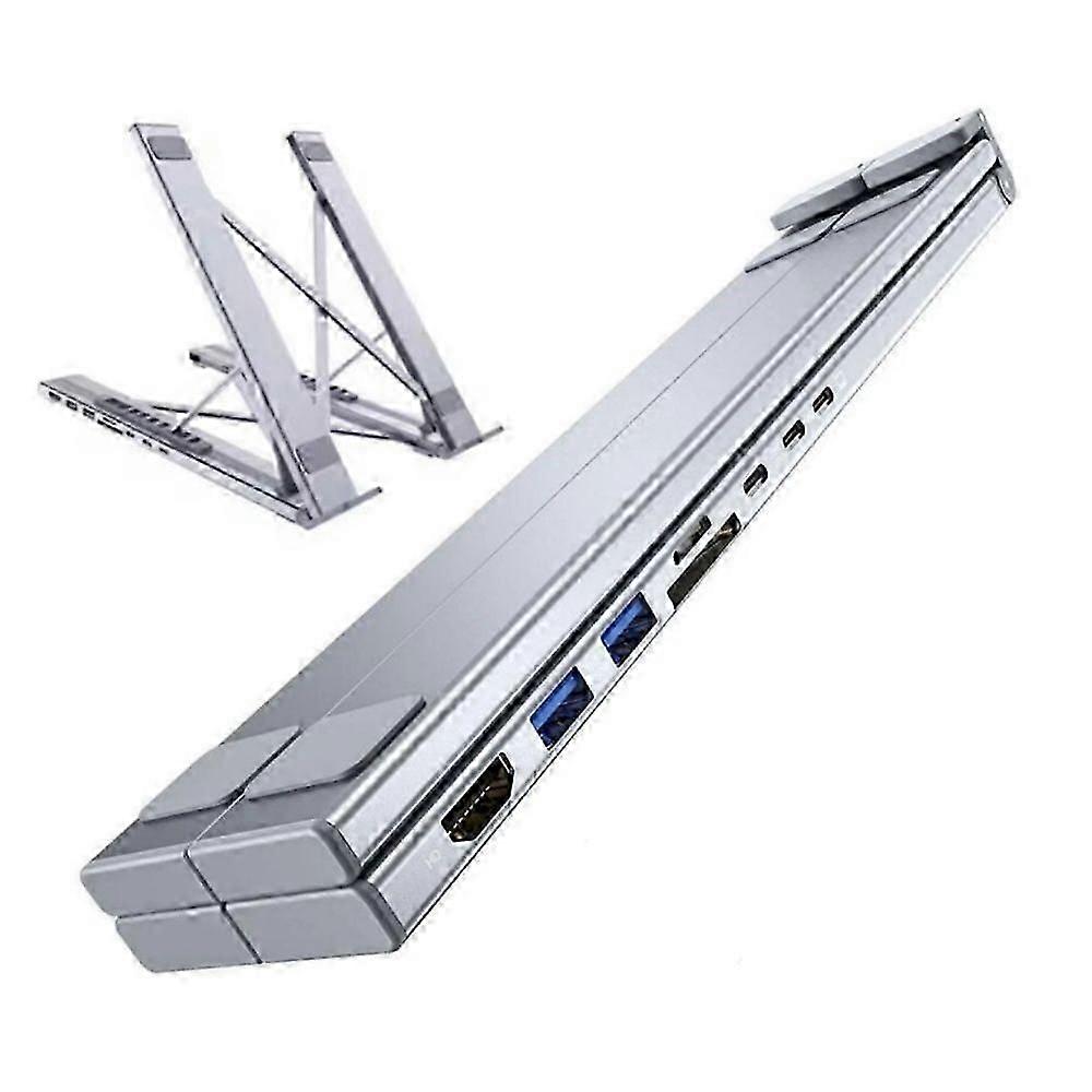Miraclew 8-in-1 USB-C Laptop Stand,Civilized Laptop Stand