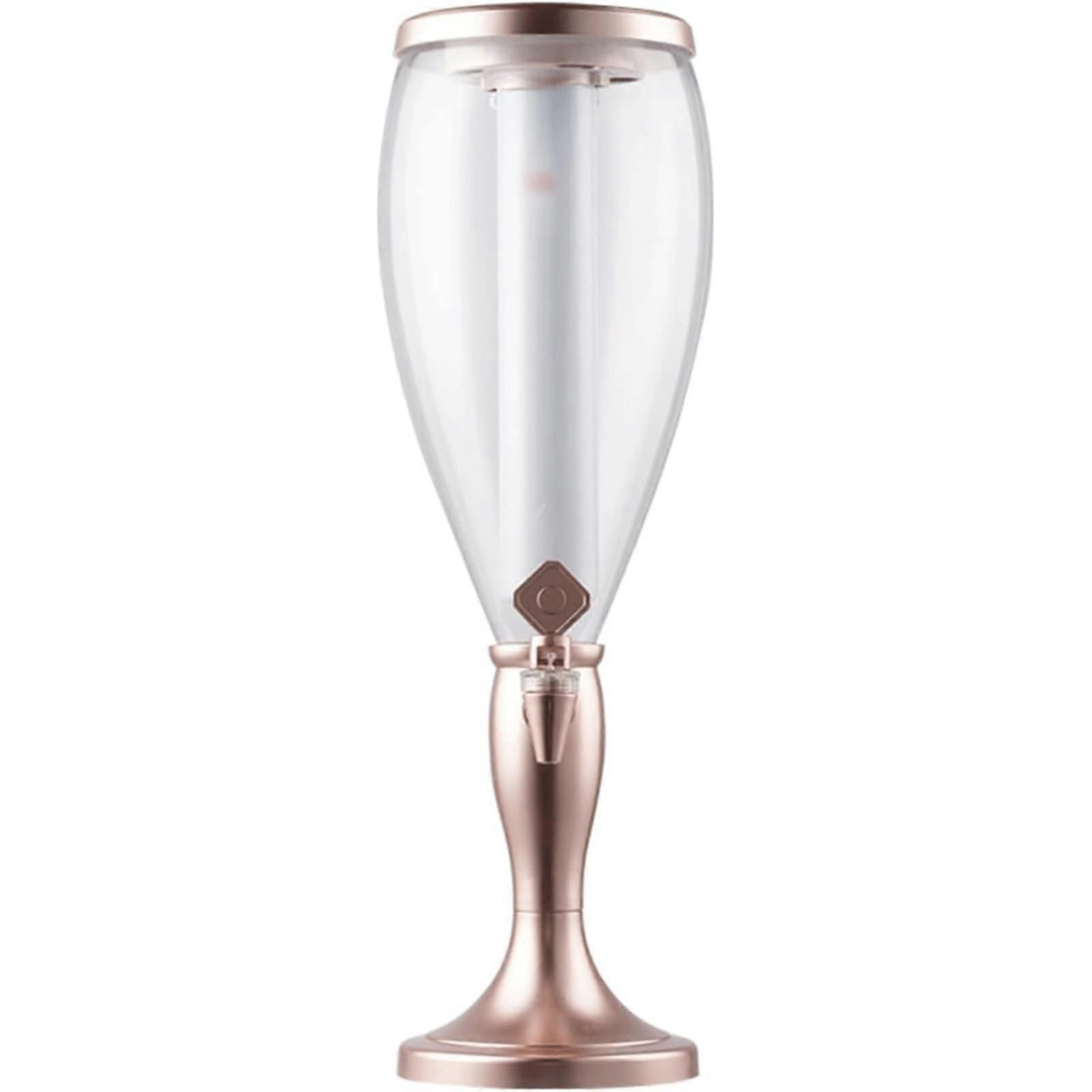 5L/169OZ Large Capacity Beer Tower Dispenser, Drink Tower with Removable and Washable Luminous Icicle, Commercial Beer Container Ref: 1500