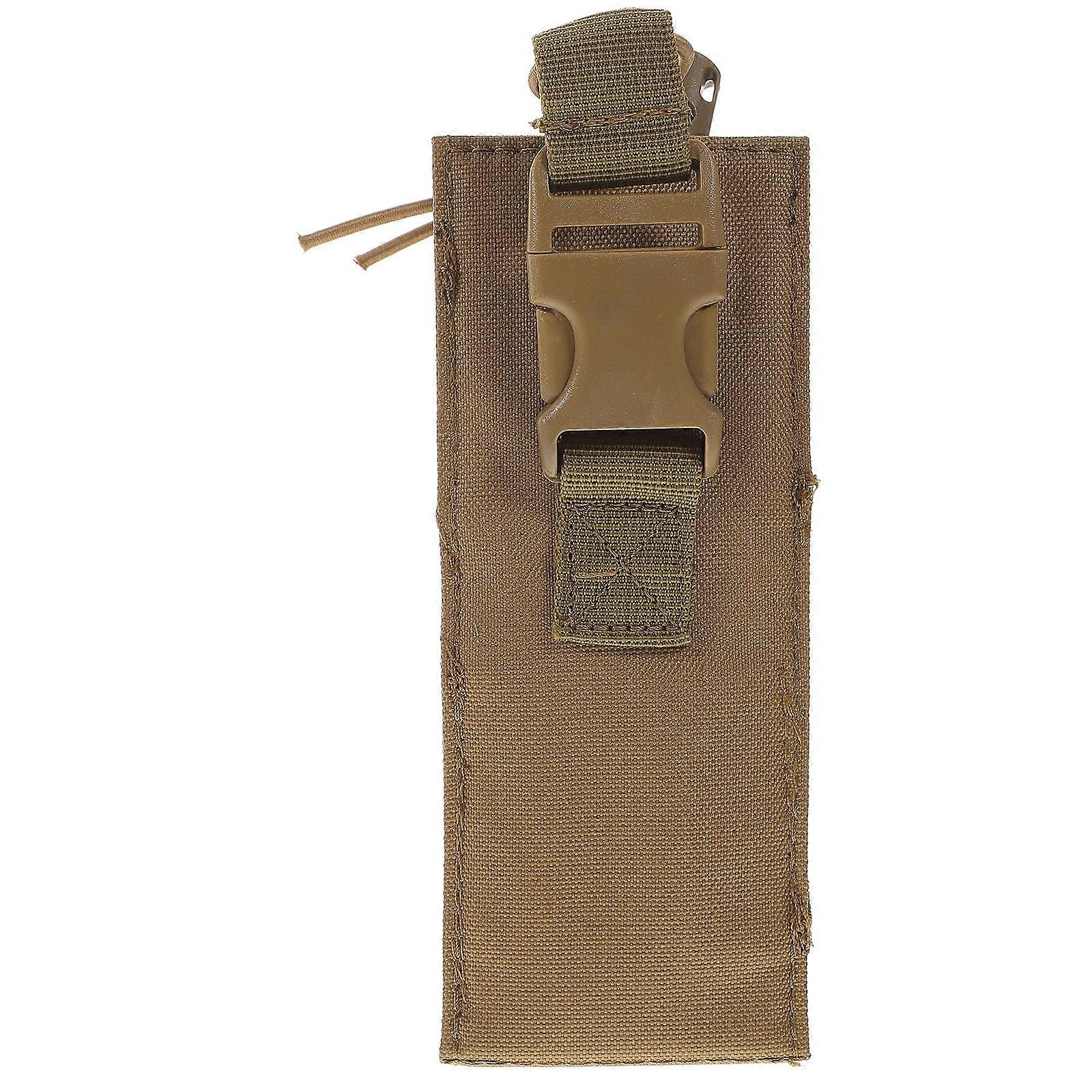 Multi-Purpose Radio Pouch Bag 18x7cm Coffee For Outdoor Enthusiasts Quick Release 1Pack