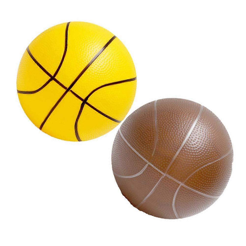Ball Playthings 2Pcs Thickened PVC Basketball Toy For Kids Toddlers Lightweight Outdoor Fun