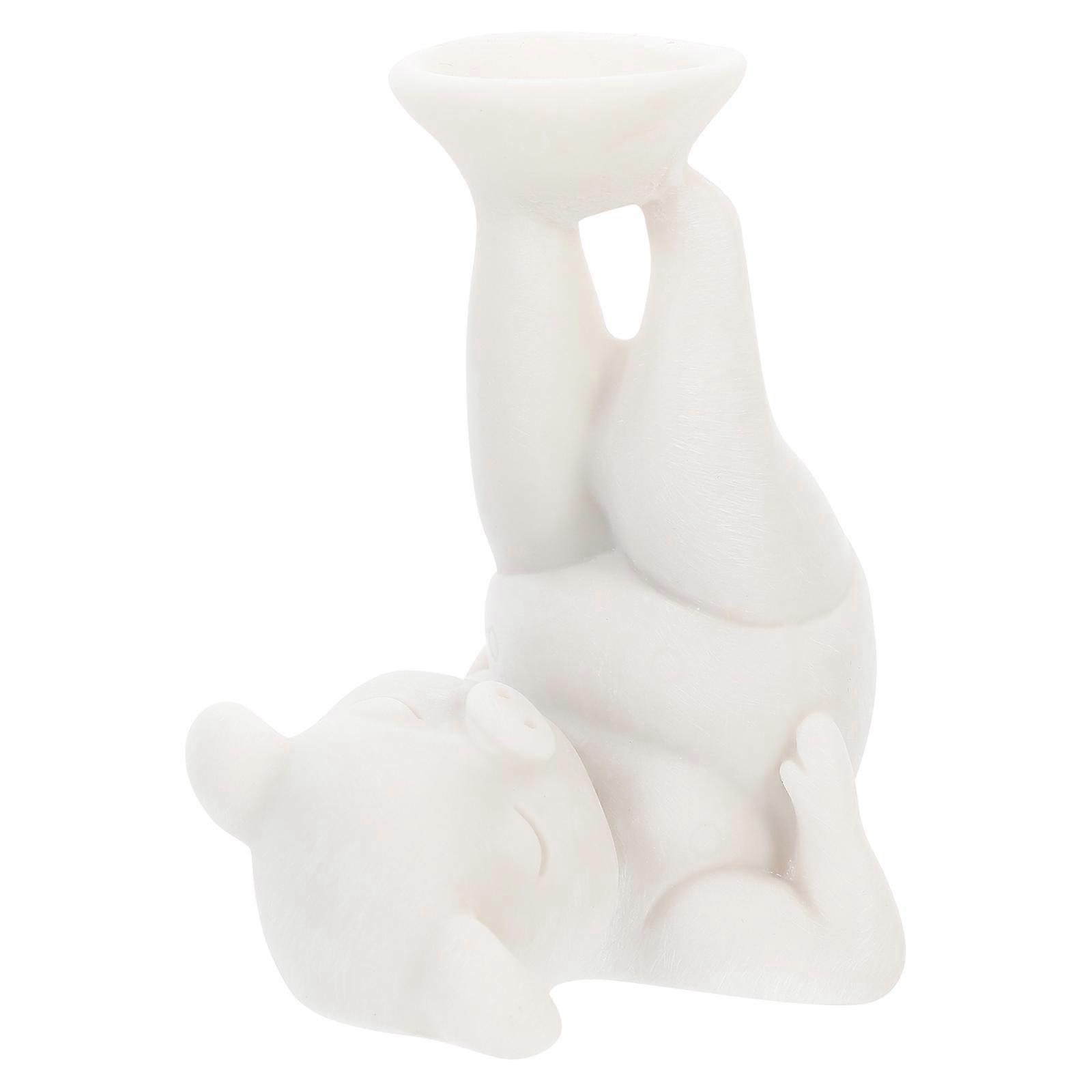 Crystal Sphere Display Base White Resin for Decoration and Charming Decor