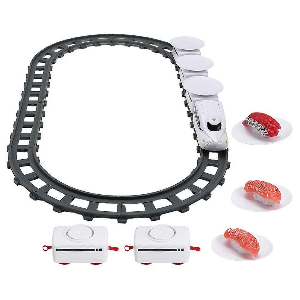 Electric Railway Train Playthings Assorted Color Simulates Sushi Shop For Kids Imagination Encouragement 1 Set