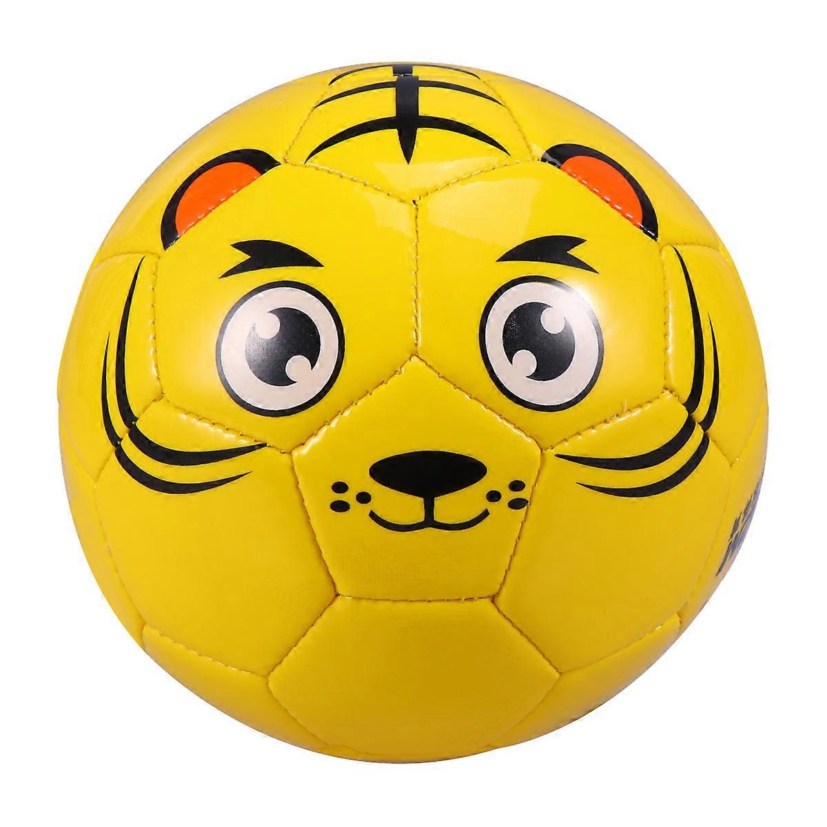 Children's Inflatable PVC Football Toy Ball For 12X12X12CM Yellow Design 1PC