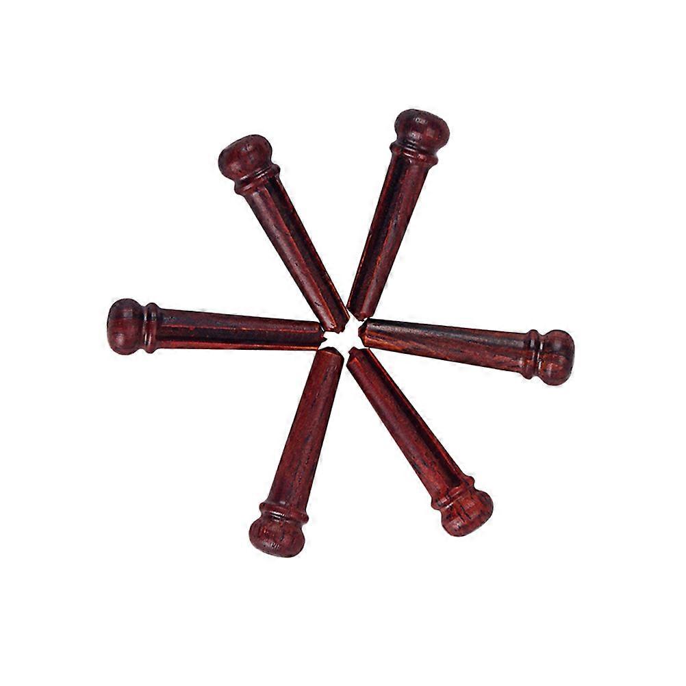 Here's a refined and professional product description for **6pcs Redwood Bridge String Pegs For Acoustic Guitar**:

 

**6pcs Redwood Bridge String