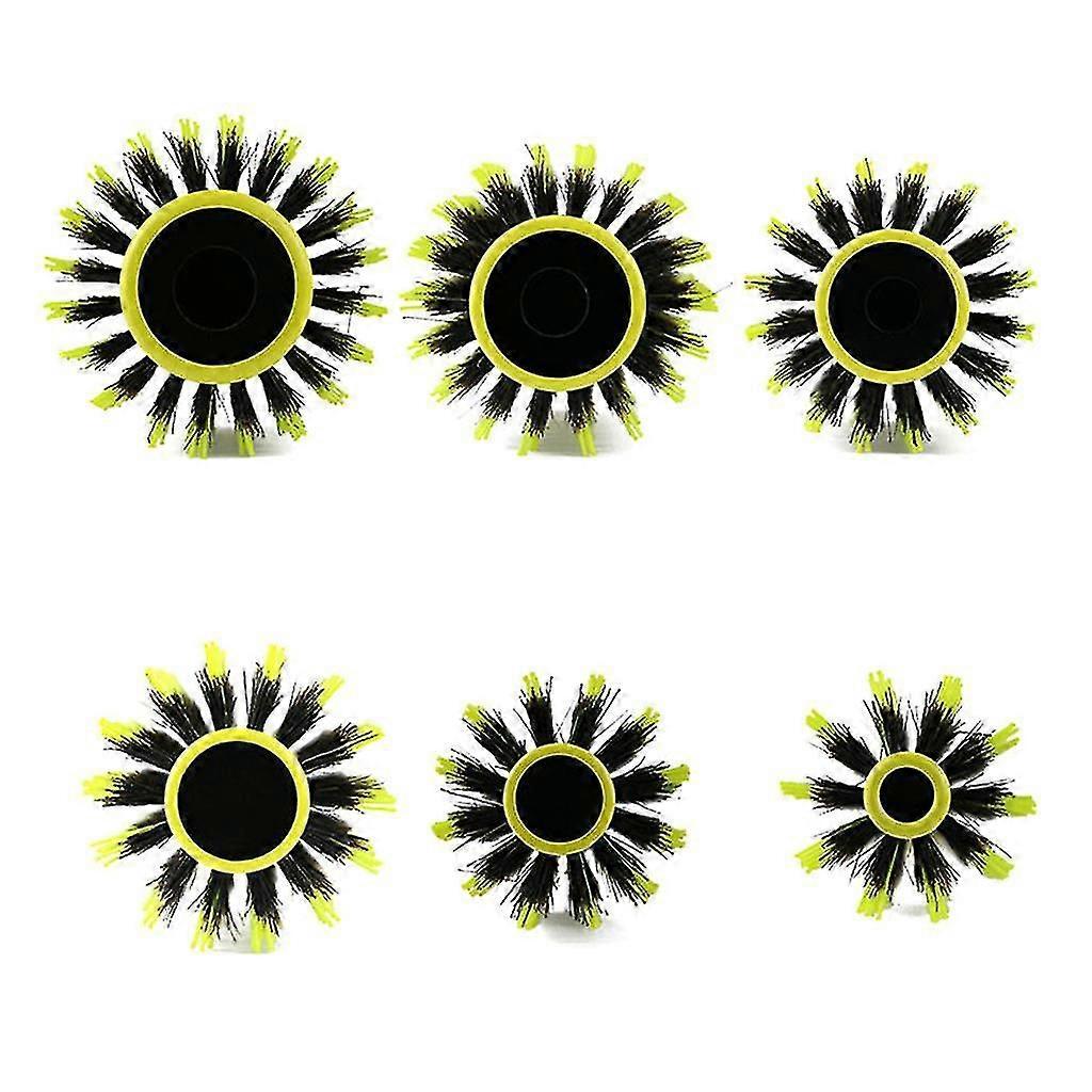 Rund styling hårborste med aluminiumrör rullkam