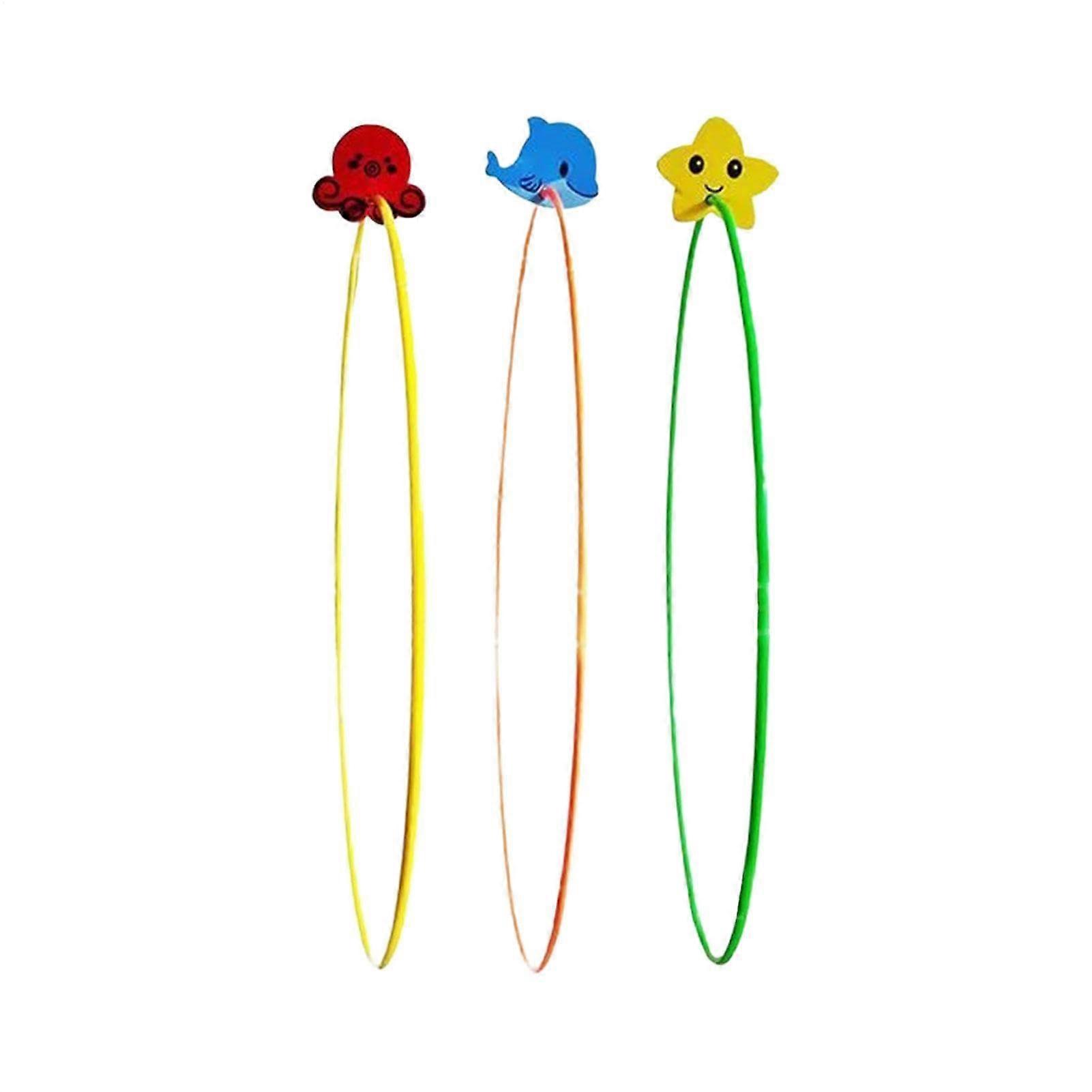 Rings for diving toys in the pool, water sports swimming through the rings 3 x training program, swimming ring toys in the pool with stability.