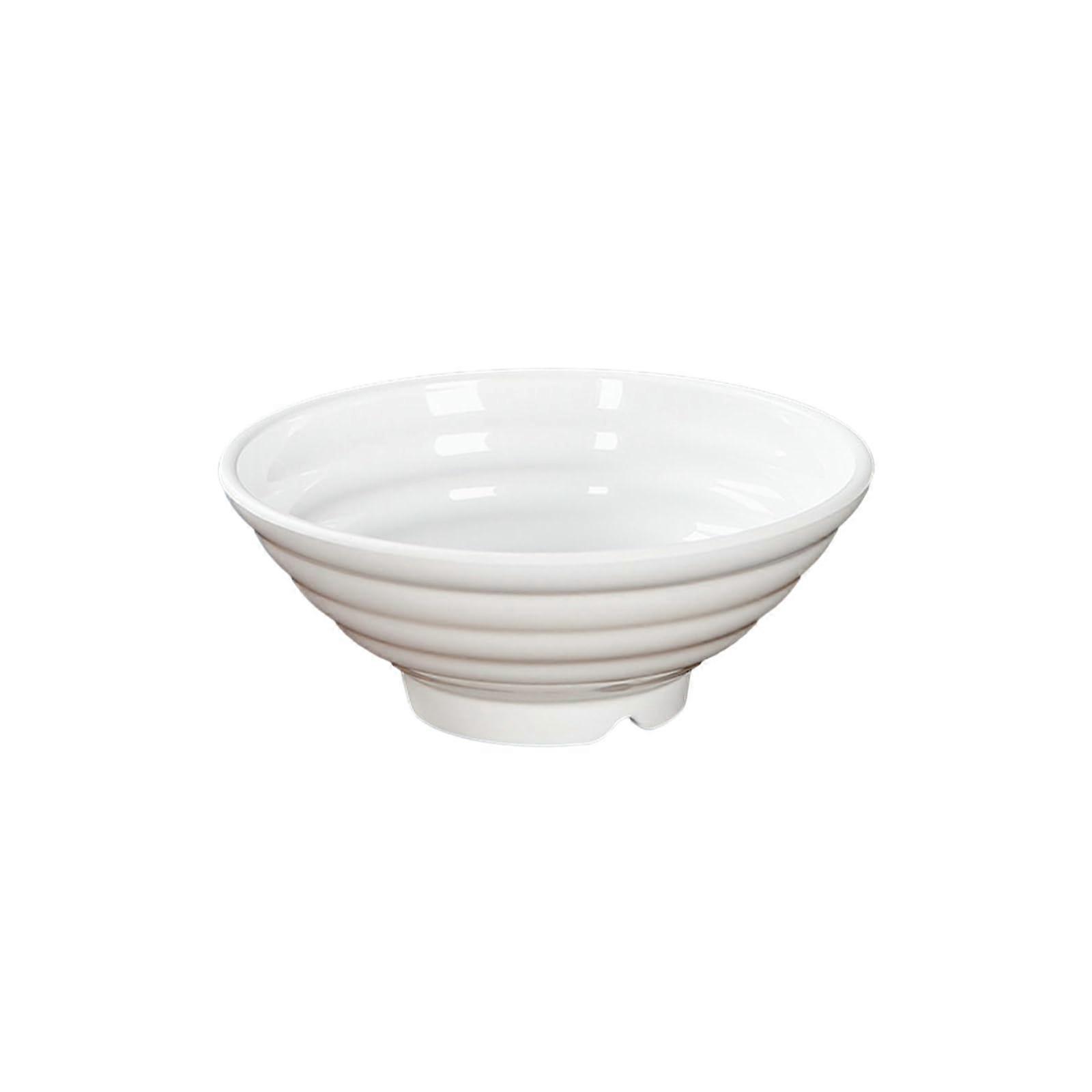 White Porcelain Soup Bowl 21.6 cm, Simple Elegant Design, Anti-Drip Feature, Perfect for Noodles and Soups