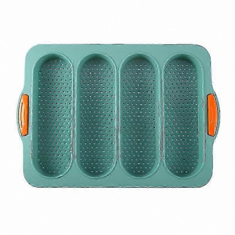 Food Grade Silicone Baguette Mold with 4 Grids for Baking Bread Anti-Scalding Design for Restaurant Use