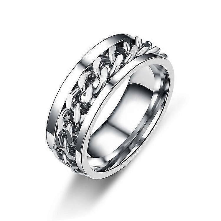 Silver Anti-stress Ring with Bottle Opening Function (20.7 mm)
