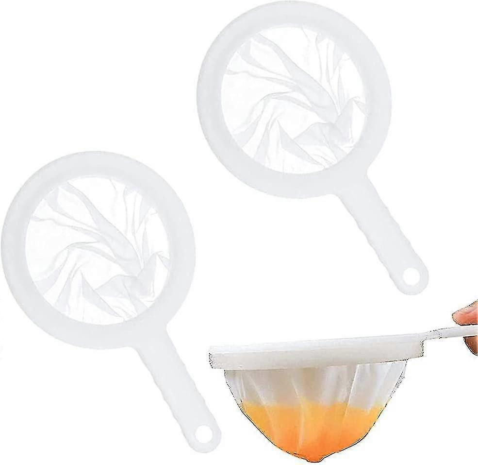 3 Pieces Kitchen Filter Sieve, Food Filter, Food Juice Filter, Non-slip Handle, For Seedless Jam, Flour, Soy Milk, 100mesh - JXLGV