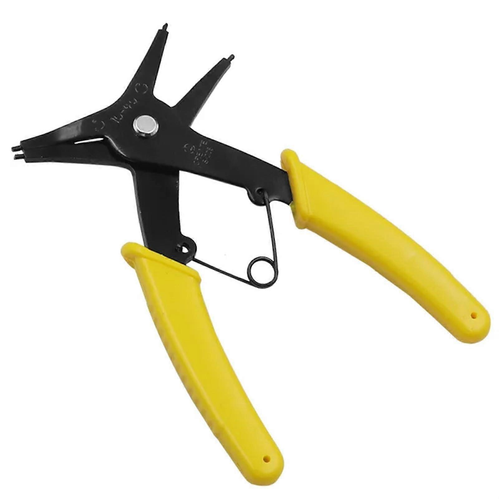 Circlip Pliers Internal and External Circlip Pliers Retaining Rings Pliers Inner Card Outer Retaining Rings Pliers Car Tool (Size : Yellow)