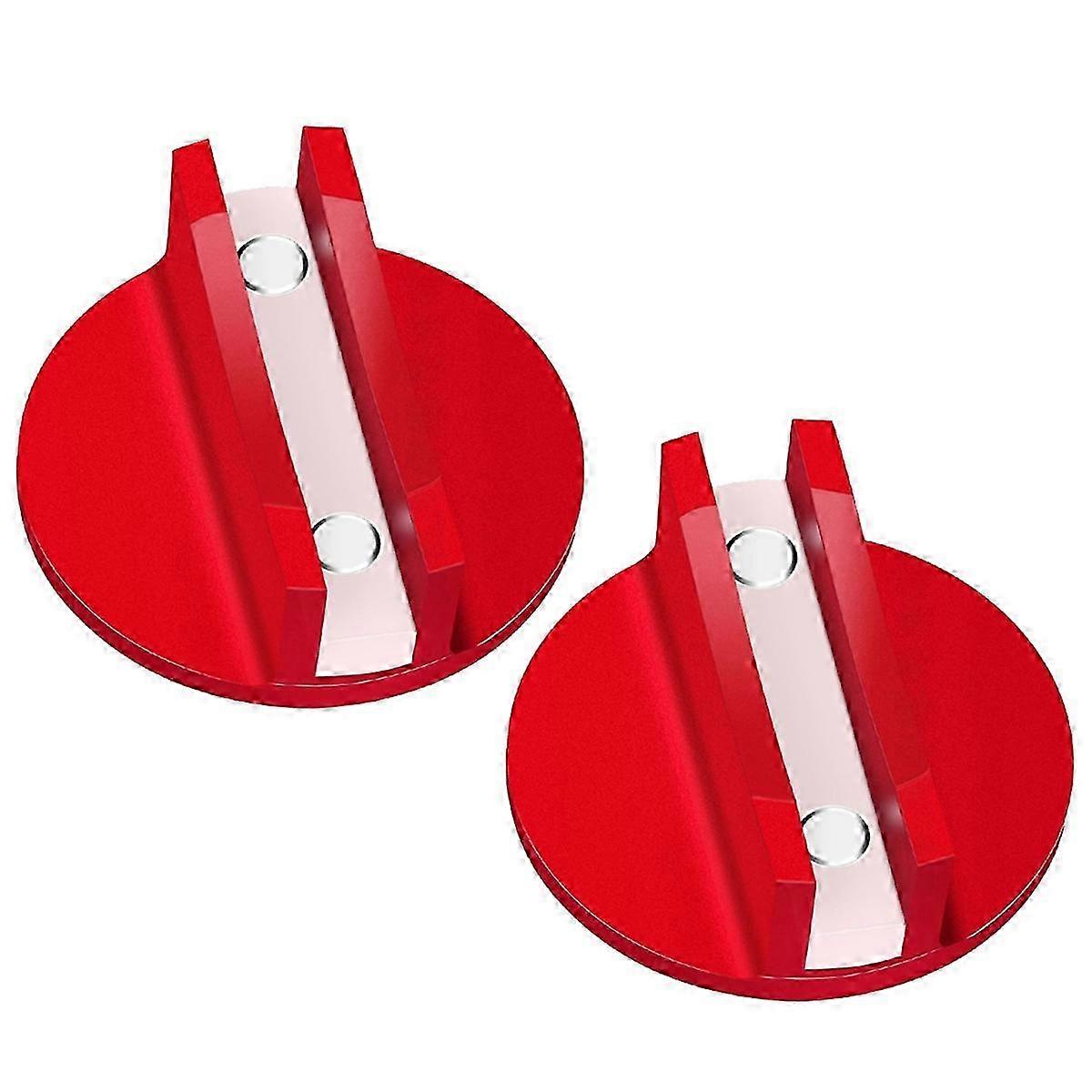 2 Pcs Universal Aluminum Grooved Magnetic Frame Rail Protector with Pinch Weld Jack Adapter - Floor Jack Solution