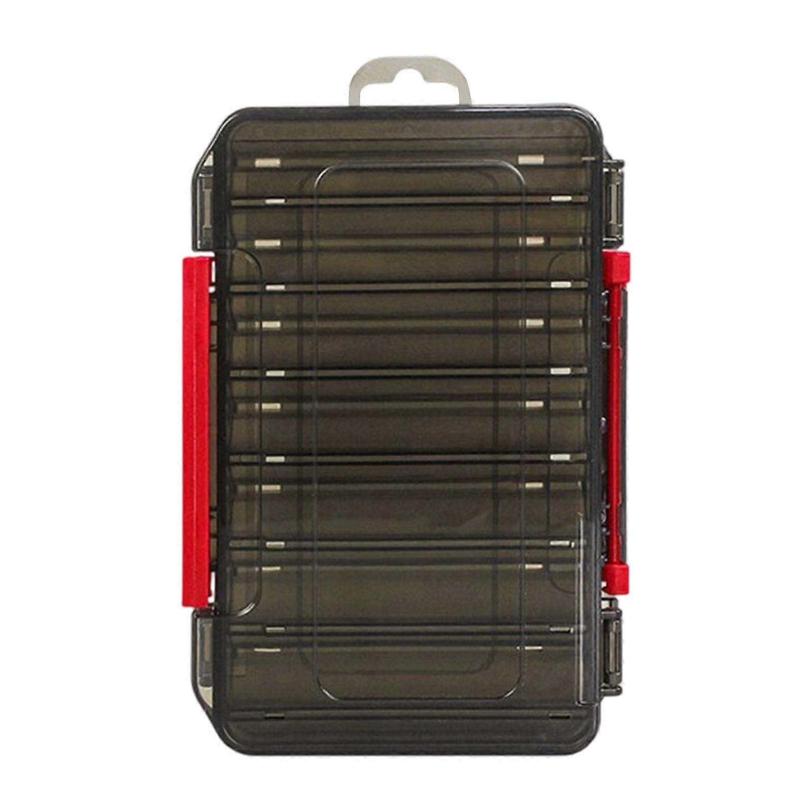 Fishing Tackle Box Lure Storage Case ABS DoubleSided Organizer for Lures and Squid Baits Compact Design Keeps Lures Neat