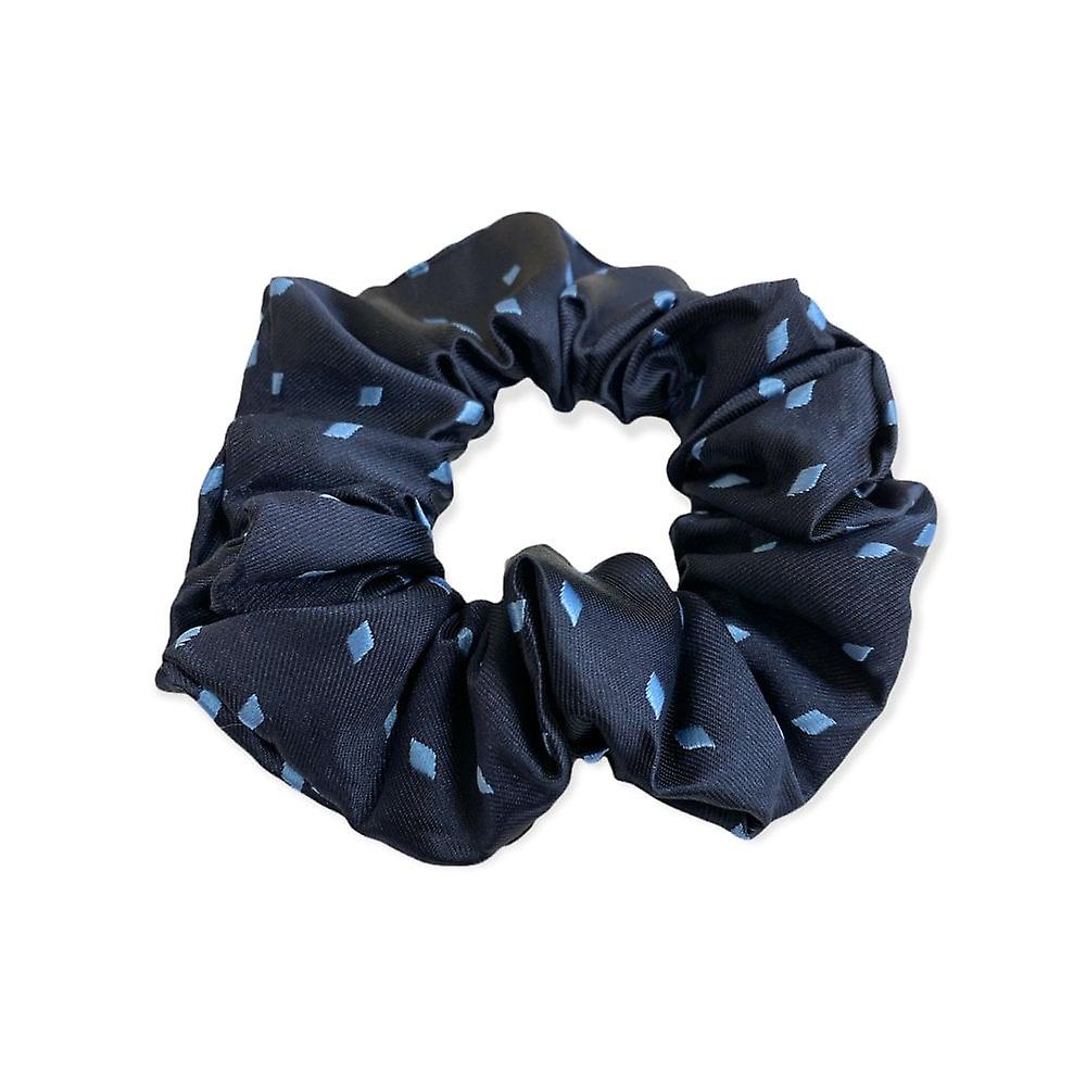 Women's Equetech Diamond Hair Scrunchie - Navy/lt Blue
