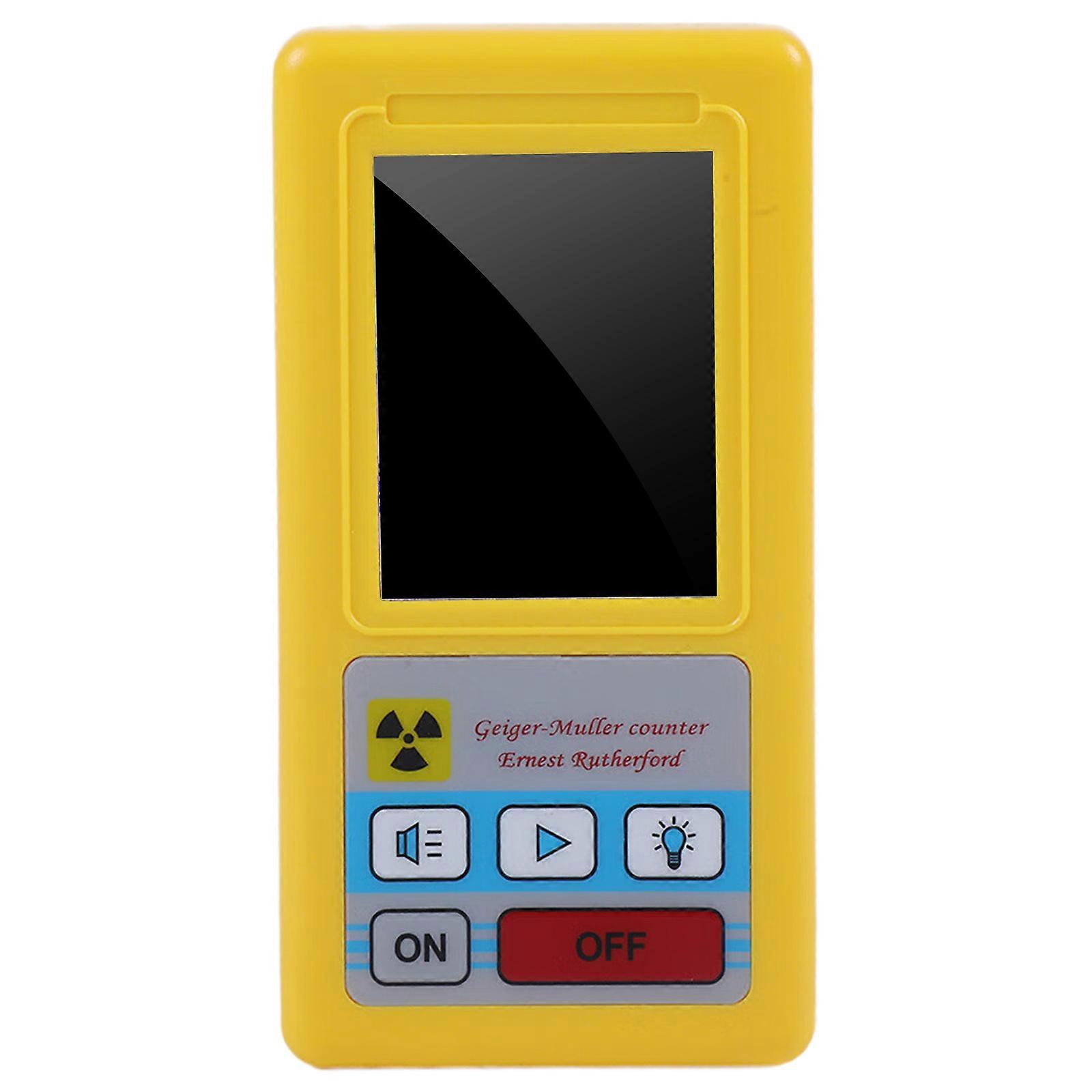 Nuclear Radiation Tester Pocket Size Geigers Counter with Digital Display for Daily Safety Assurances  Yellow