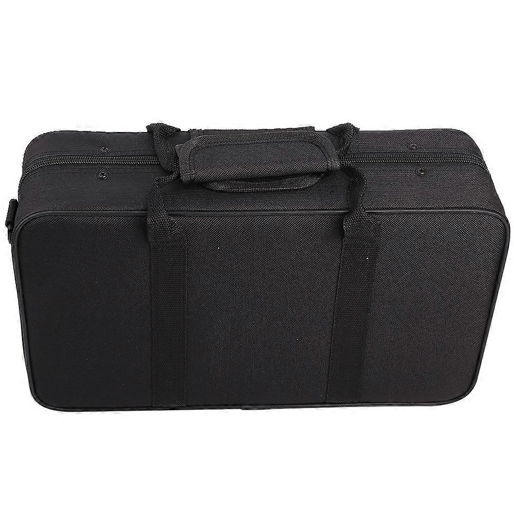 LADE Black Foam Padded Thickened Oxford Cloth Sotrage Bag with Strap for Clarinet