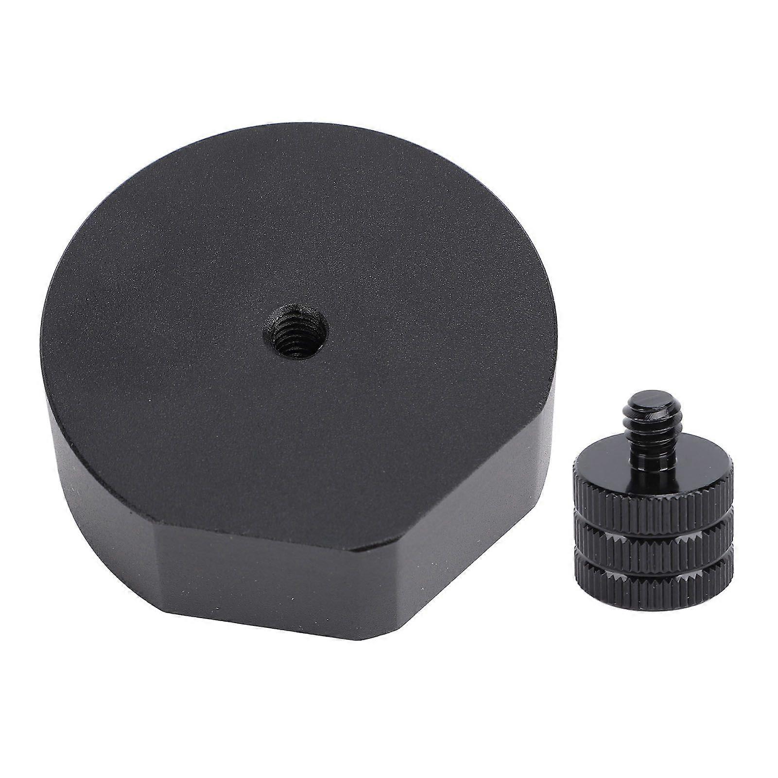 Satellite Antenna Tripod Adapter with Ball Head Secure Connection Aluminum Alloy Tripod Mount Adapter for RV Trailer Campervan Yacht Black