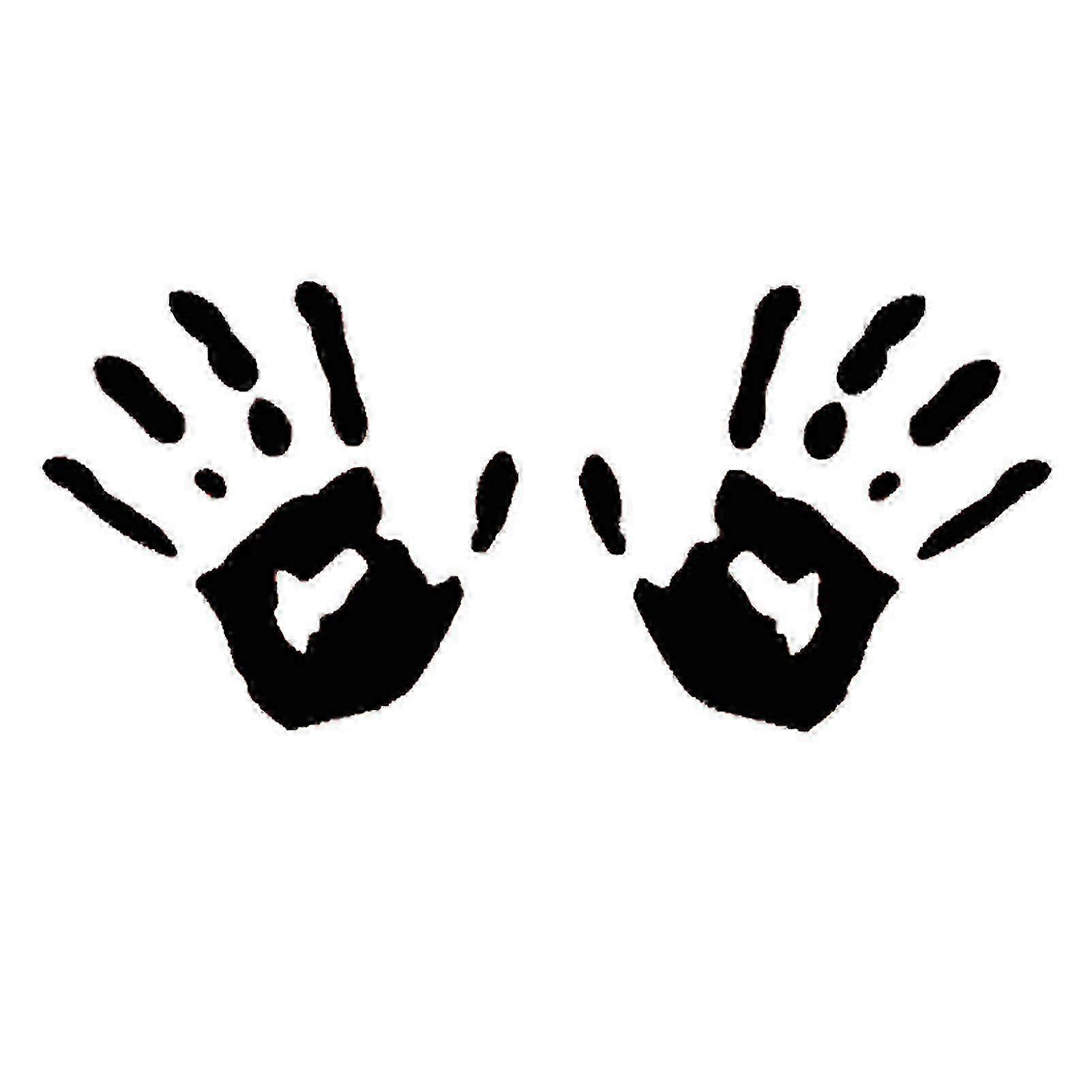 Car stickers, 2-piece set, waterproof and durable, handprint pattern