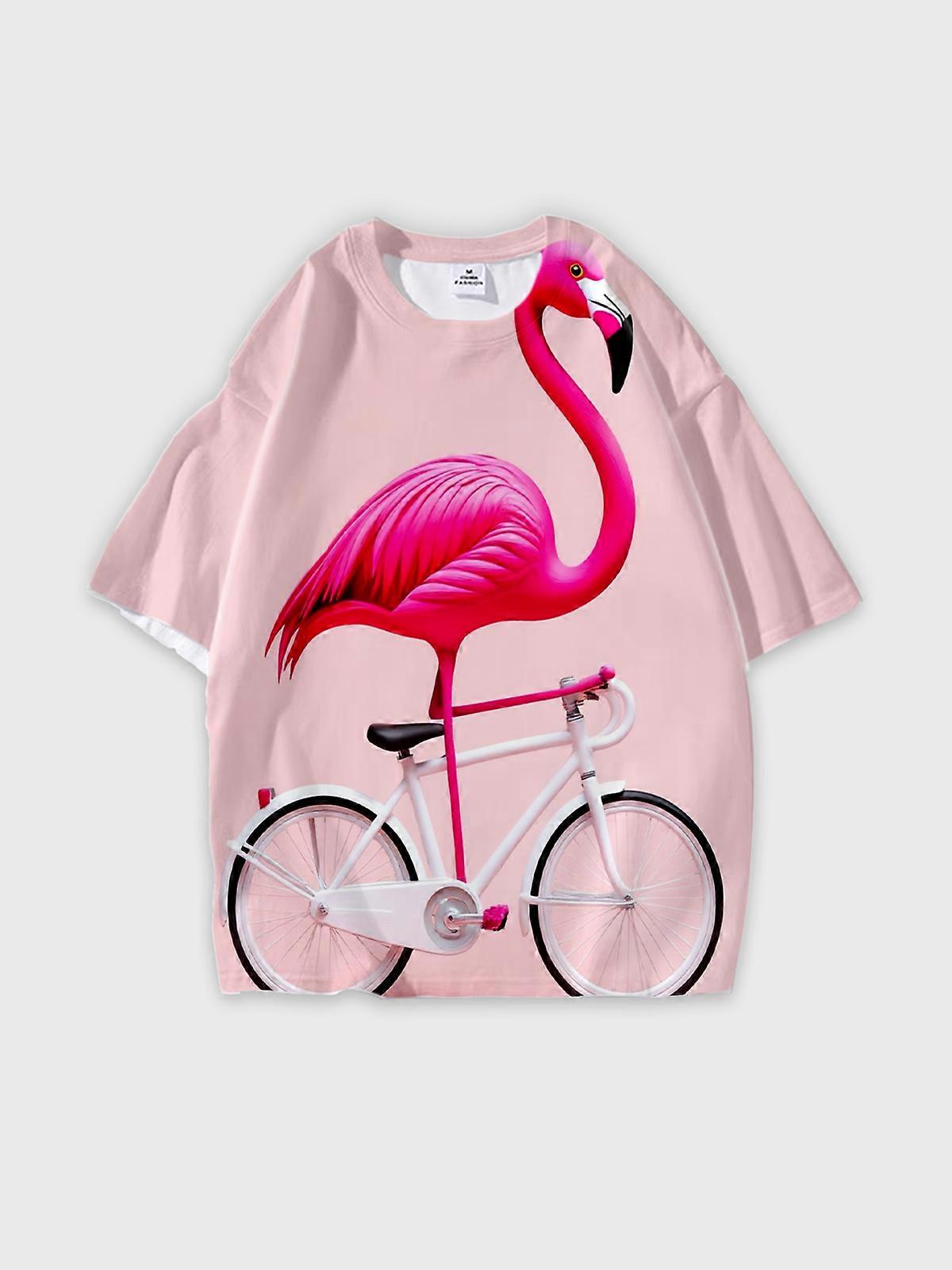 T-Shirt Short Sleeve Round Neck, Summer Casual Loose Graphic Tee, Unisex Pattern V3242