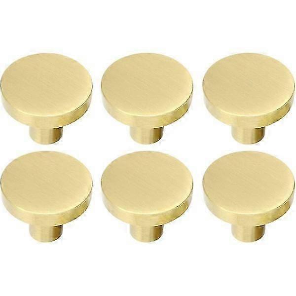 Solid Brass Round Cabinet Knobs, Round Cabinet Door Handles BH