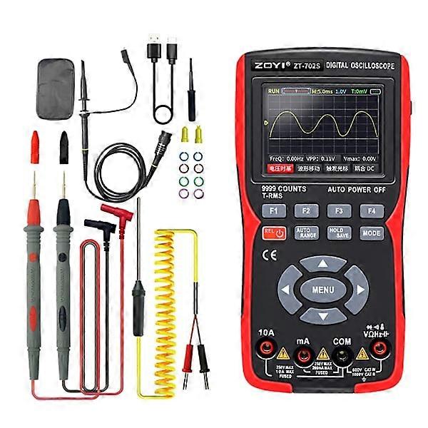 Handheld Digital Oscilloscope Multimeter Vehicle Diagnostic Tool with 2.8\" Color Screen Measurement for Car Repair