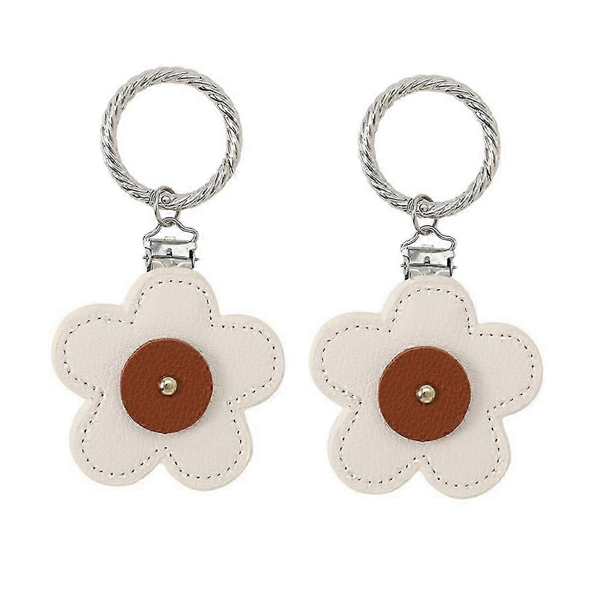 2 Pack Hat Clip for Travel on Bag,Leather Hat Holder with Clip
