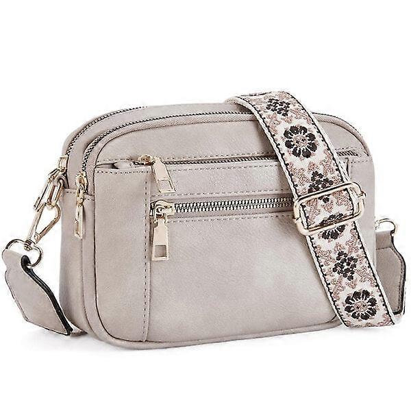 Ladies' square shoulder bag, PU leather, large-capacity zipper design