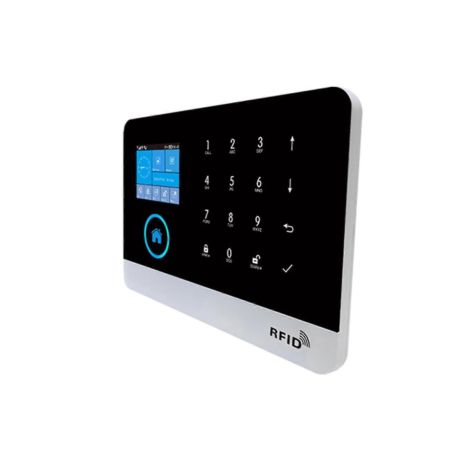 4G WiFi Wireless Home Alarm System with 2.4" TFT Screen, Sensors