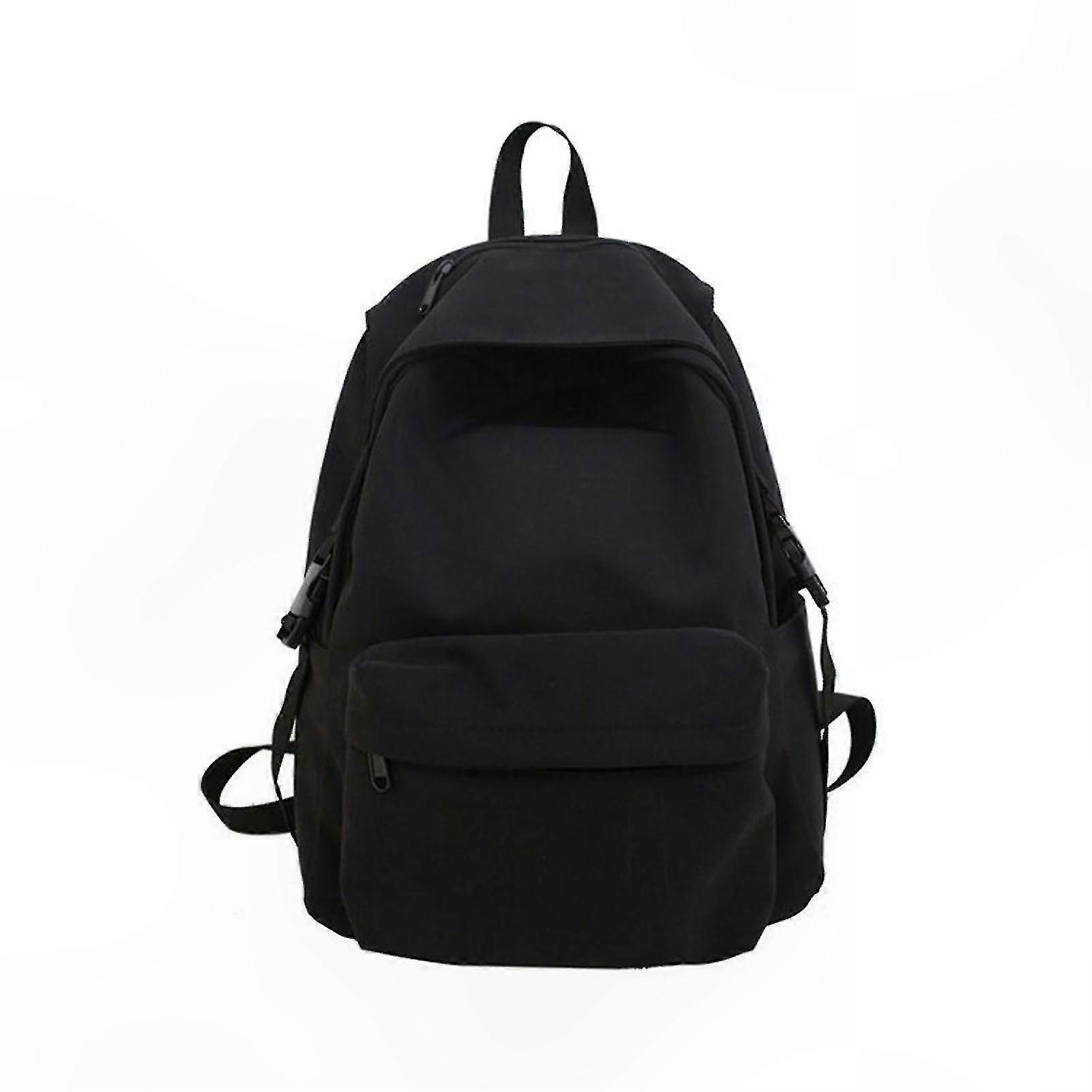 Lightweight Solid Color Backpack for High School and College Students Travel Bag with Korean Style Design Portable and Durable for Everyday Use