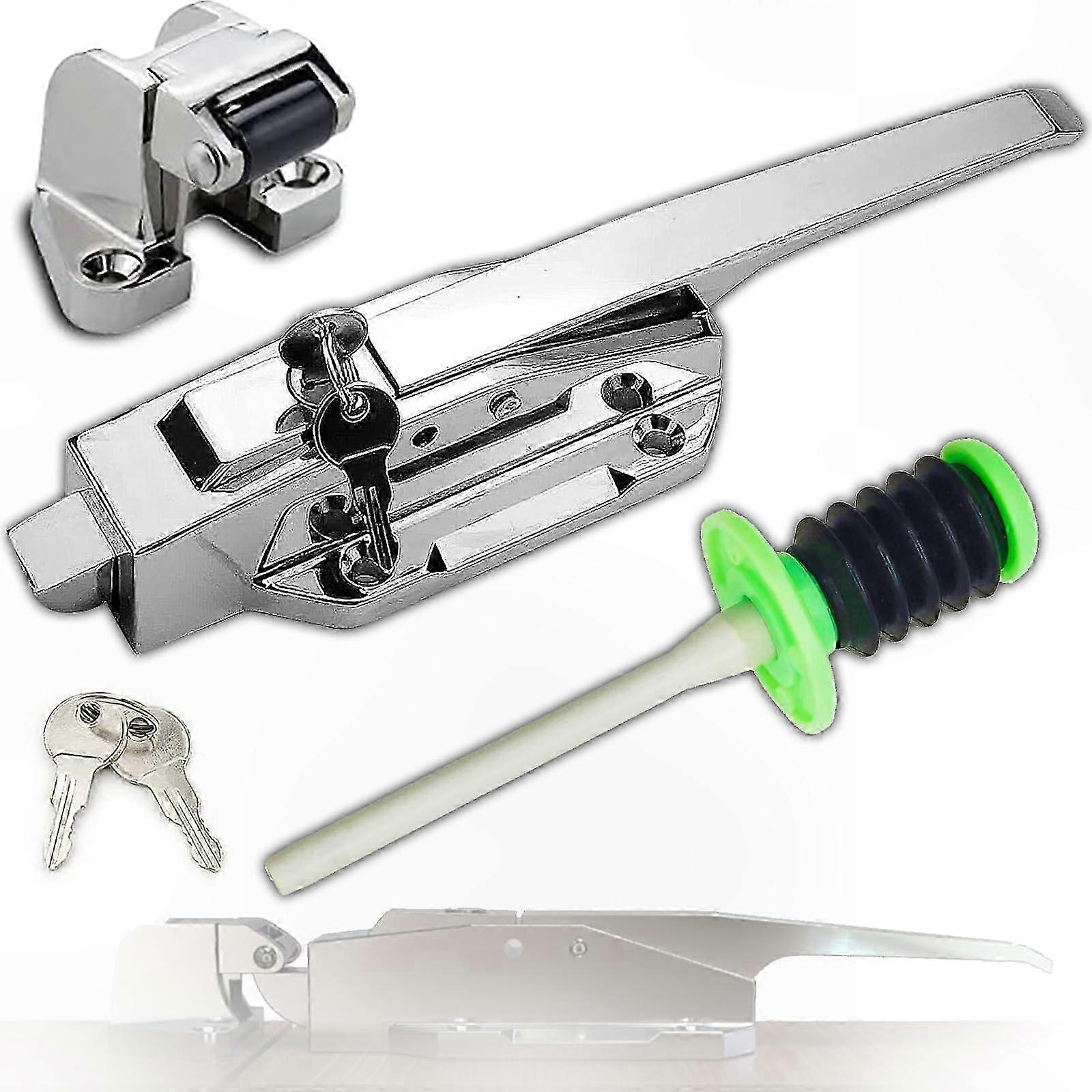 Commercial Cooler and Freezer Door Handle with Lock for Laboratory Use