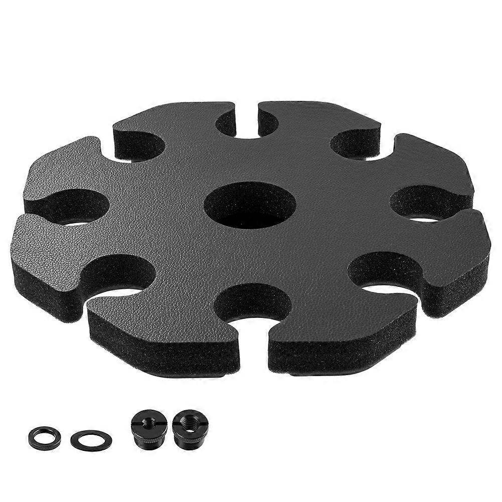 Microphone Holder for Mic Handheld Microphone Storage Organizer for 1/4In,3/8 and 5/8In Threaded Stand Hold Up to 8 Mics