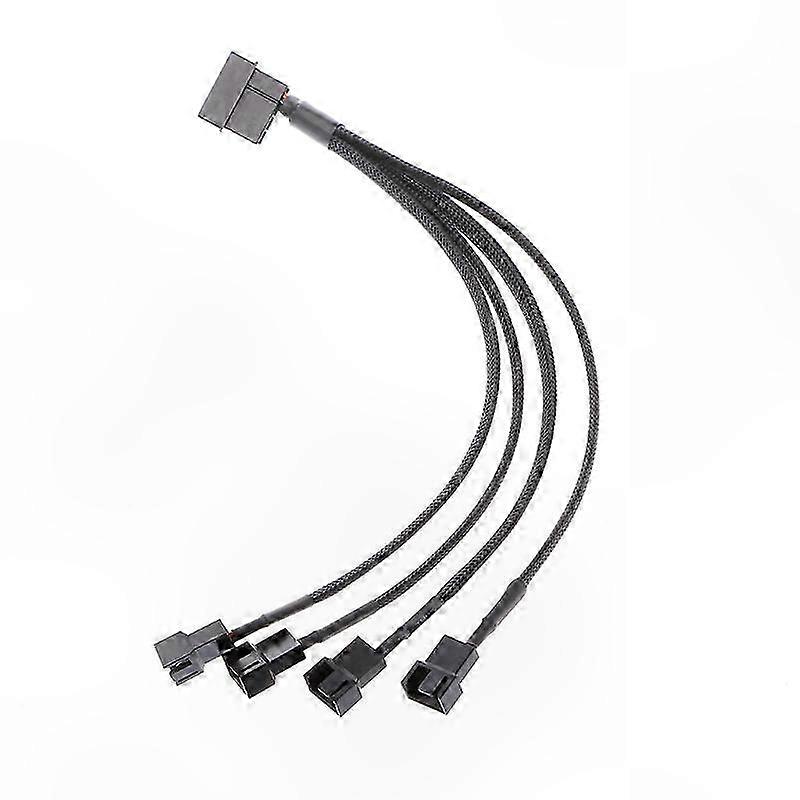4-Way PWM Fan Splitter Cable Adapter for CPU Power Connection