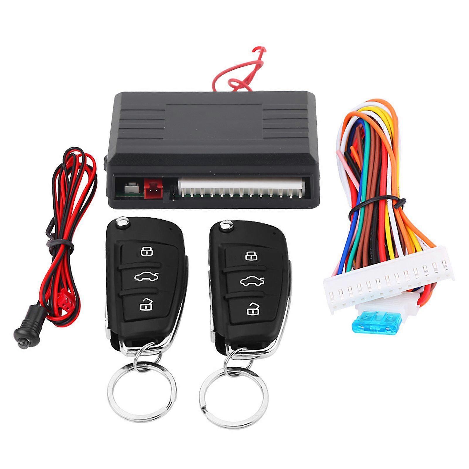 Universal Car Door Lock Keyless Entry System with Trunk Release Remote Central Control Kit