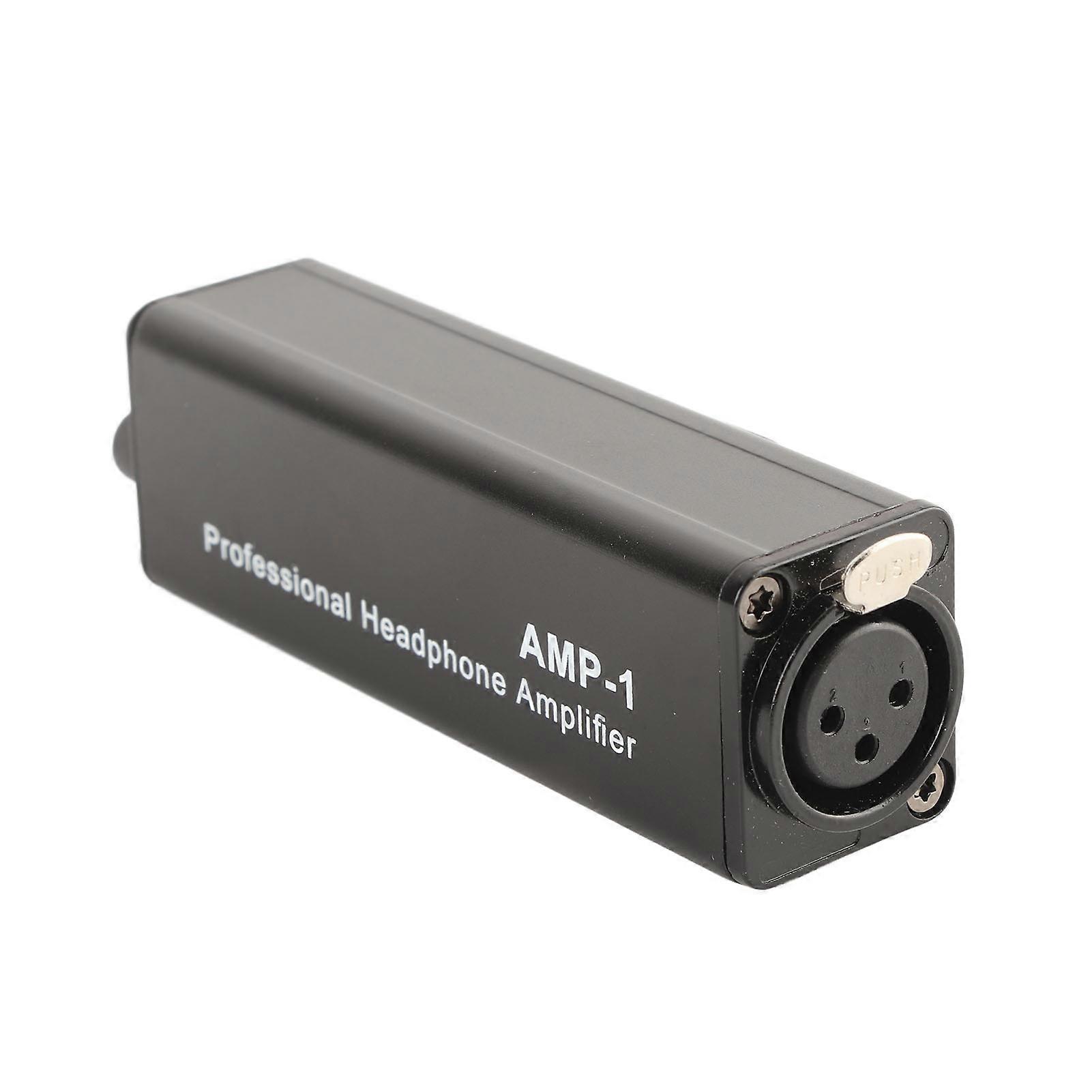 XLR to 3.5mm Headphone Volume Controller Portable Metal Amplifier