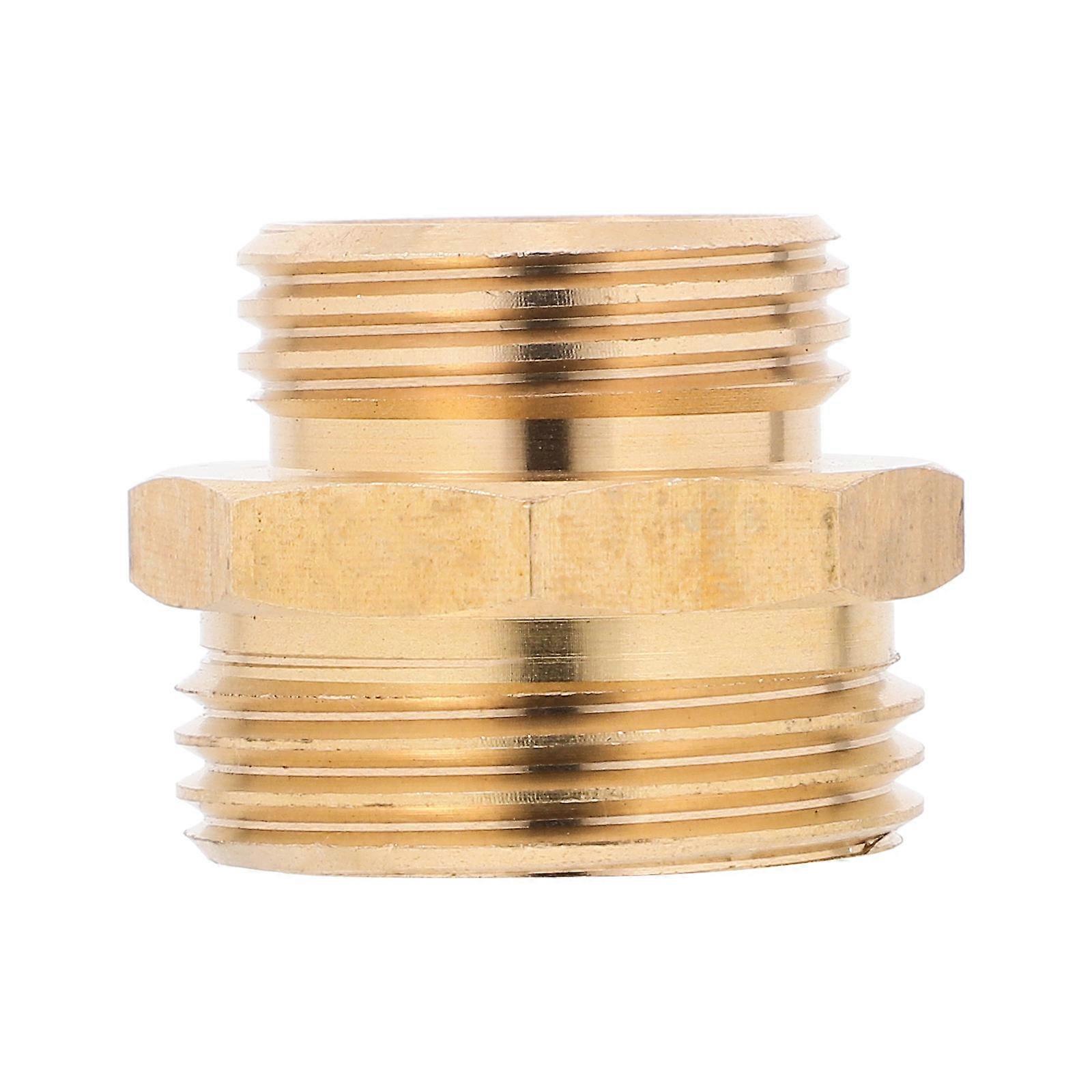 Garden Hose Brass Hose Adapter Connector for Connecting 5Pcs Solid Brass