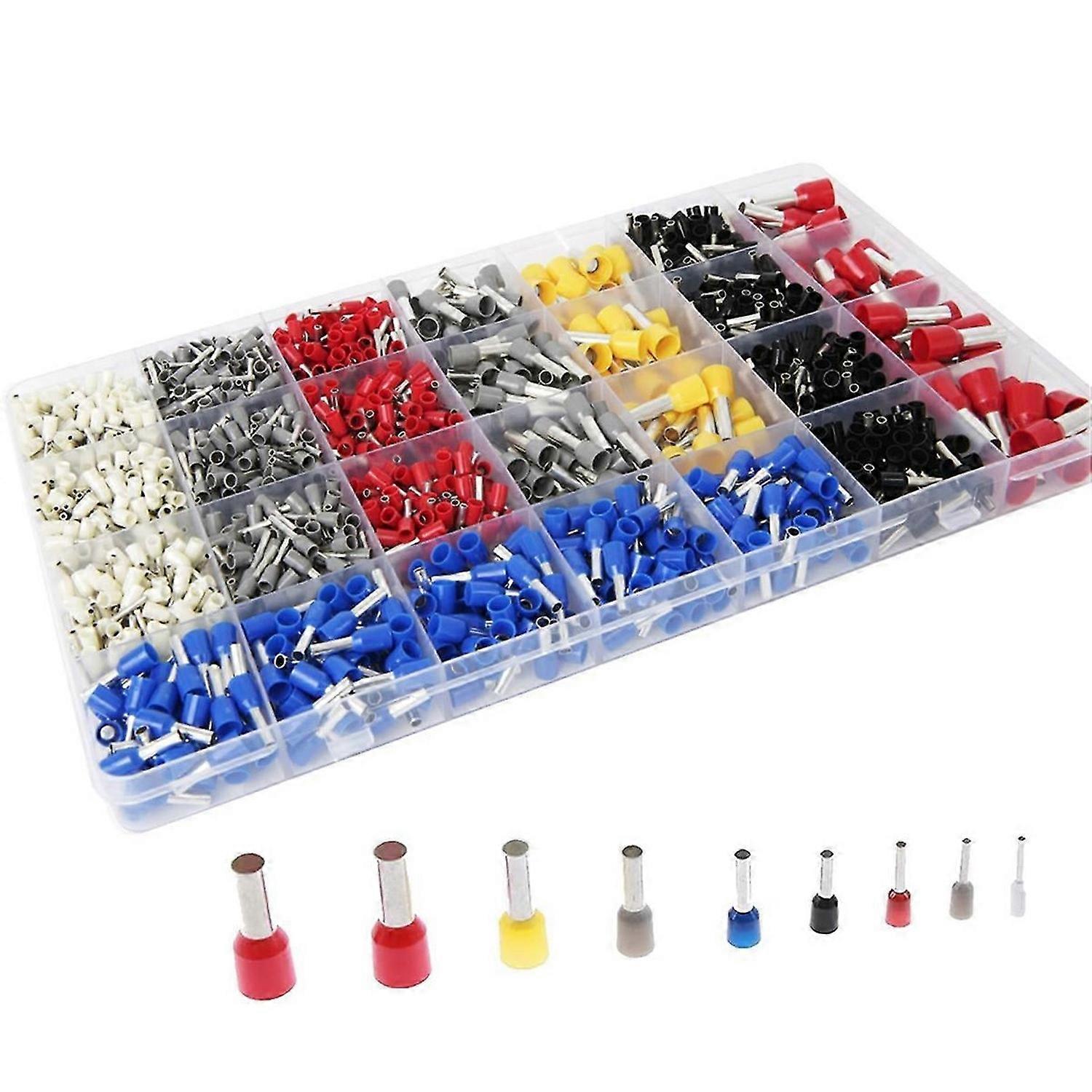 1400Pcs Wire Ferrule Connectors Kit Premium Copper Ferrule Terminals