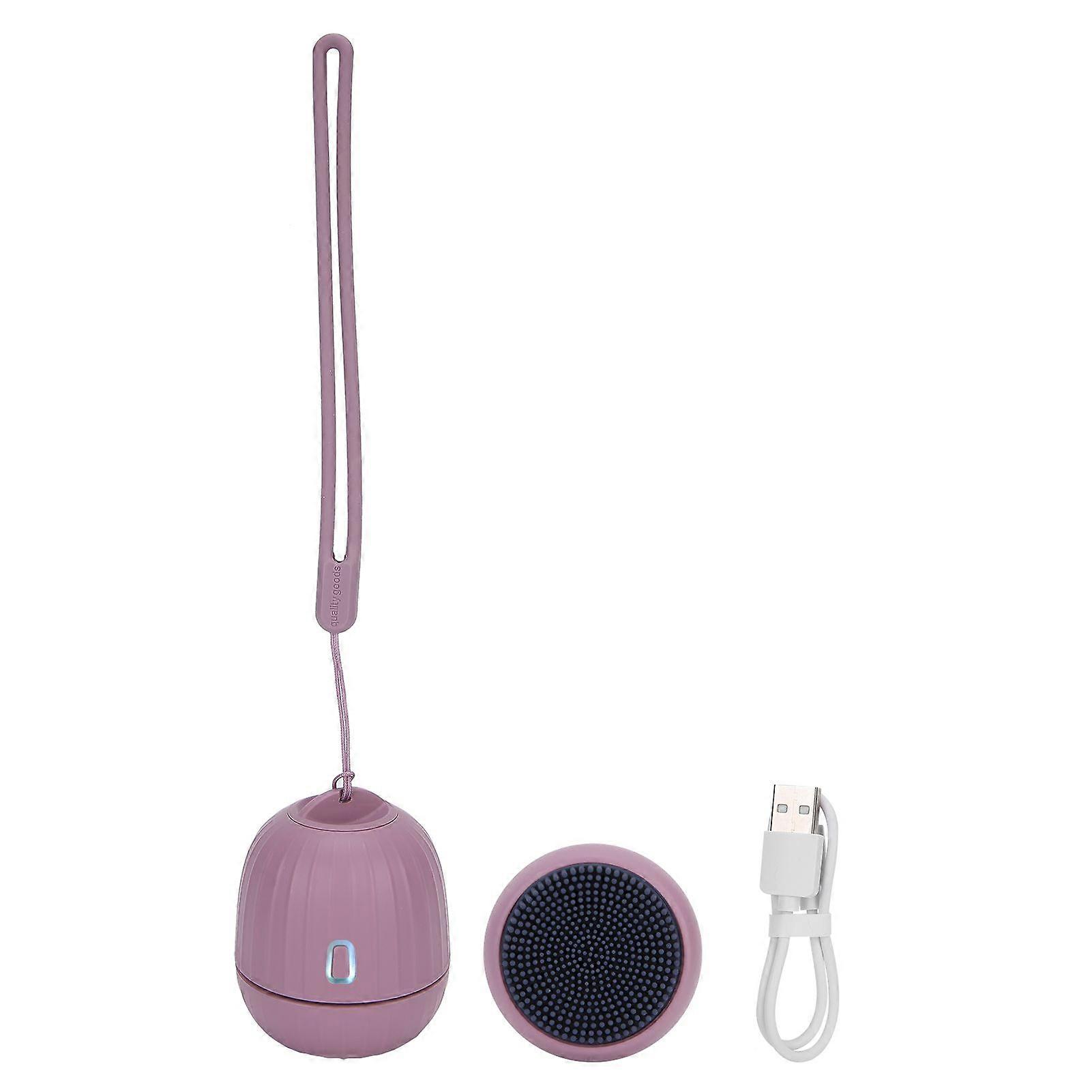 Moisturizing Massage Face Cleanser USB Frequency Conversion Face Massage CleanserPurple