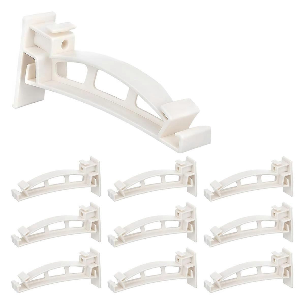 10 Pack 5" Gutter Hangers K-Style Hidden Roof Gutter Support Bracket for Repairing Sagging, Traditio