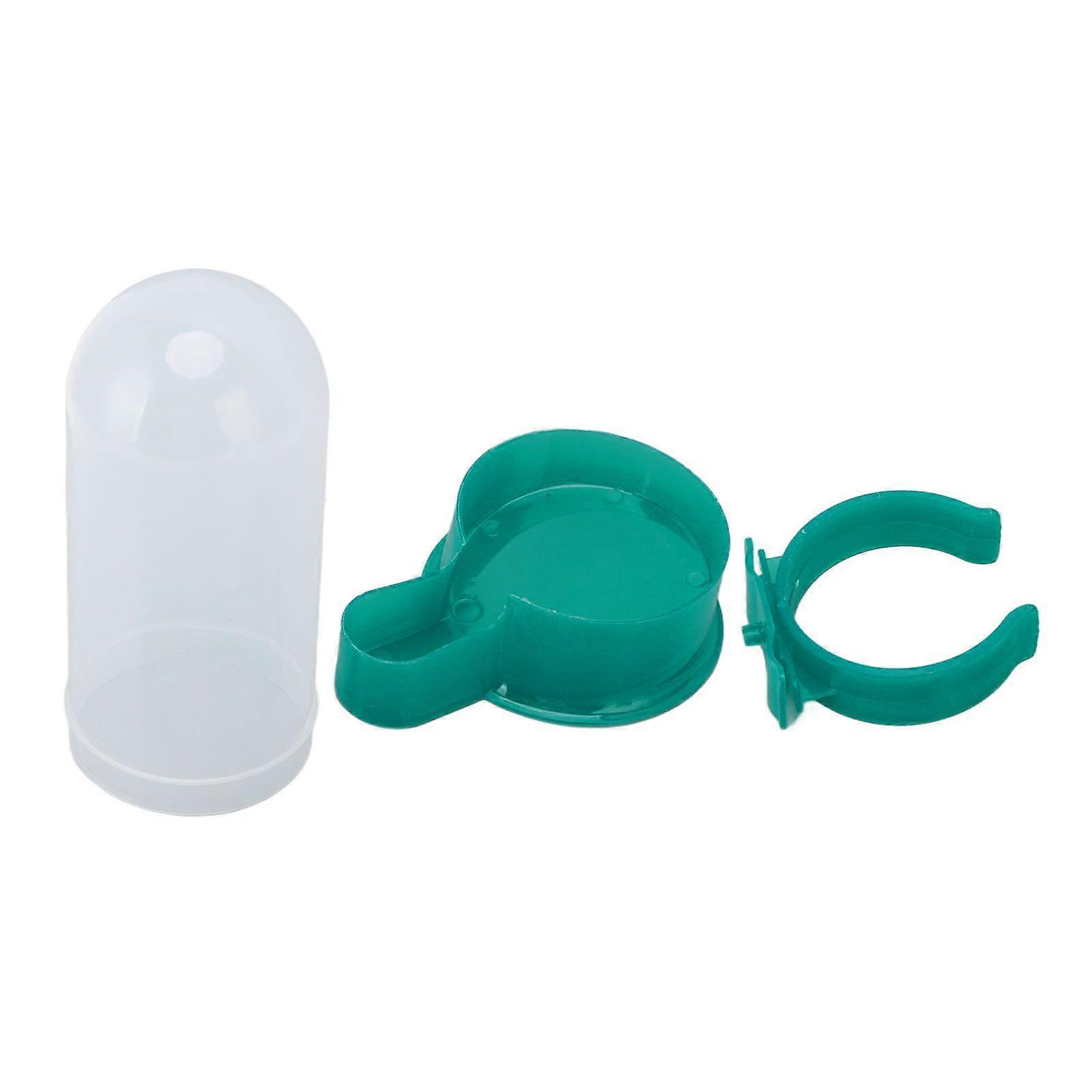 Pigeon Water Feeder Convenient Large Capacity Automatic Bird Drinking Feeder for Bird Cage Green 800ML