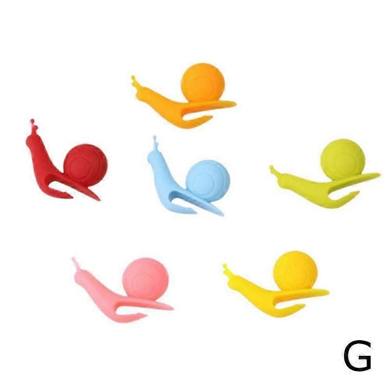 Cute Snail Shape Tea Bag Holders Silicone Mug Kitchen Gift Candy Colours