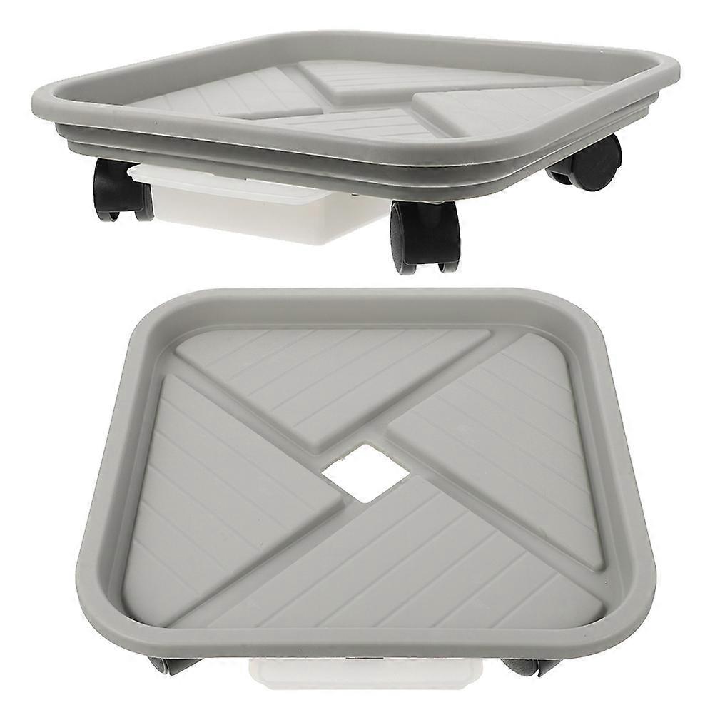 Plant Stand with Wheels Rolling Base for Heavy Flower Pots 8Pcs