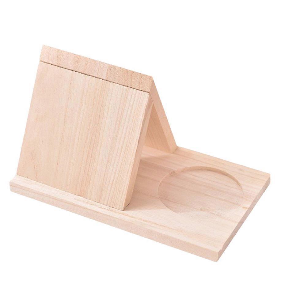 Desk Book Stand Wood Book Rest Triangular Shape Book Storage For Family 1Set