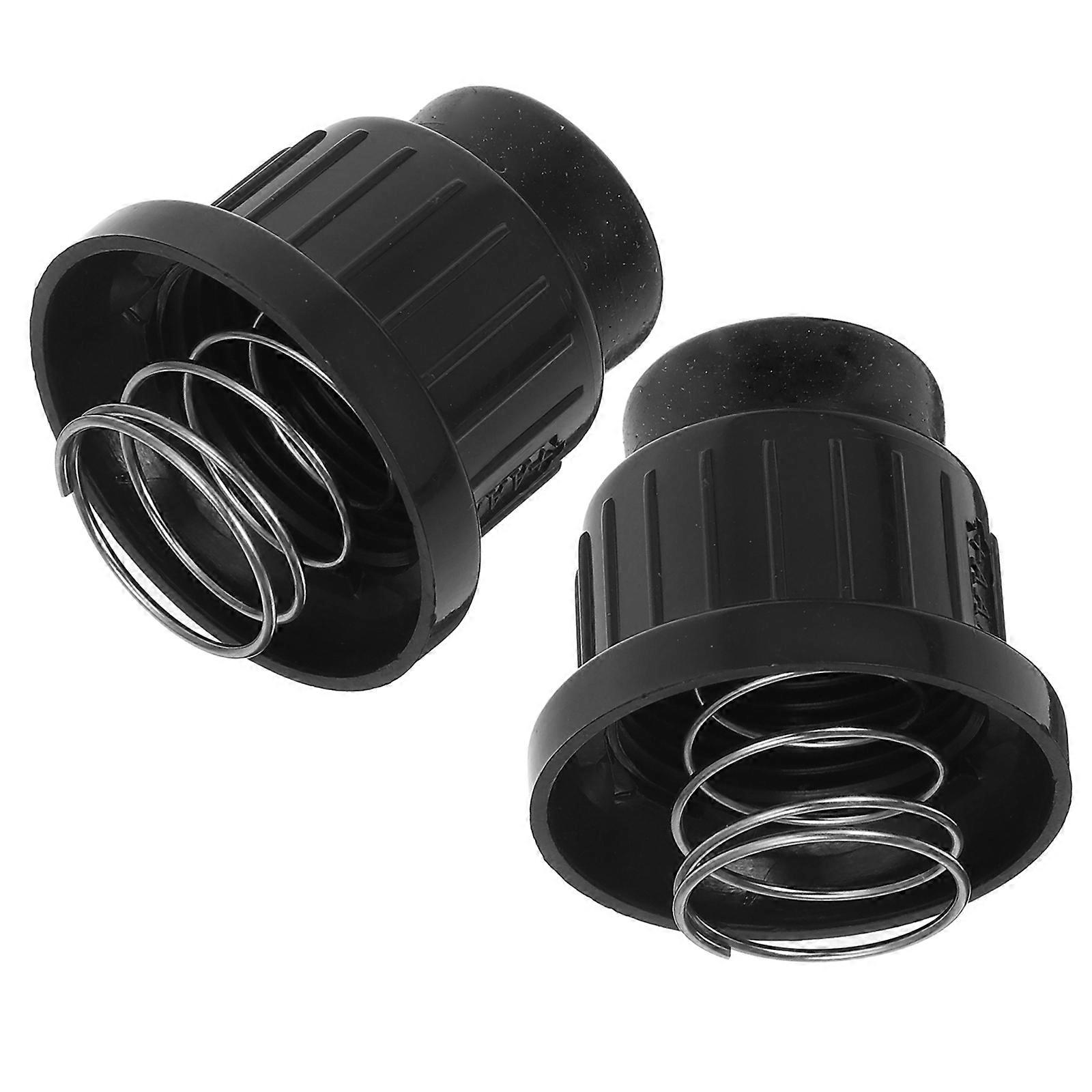 Grill Igniter Button Cap 2Set Black PP Material For Barbecue Fire Pit Spark Generation