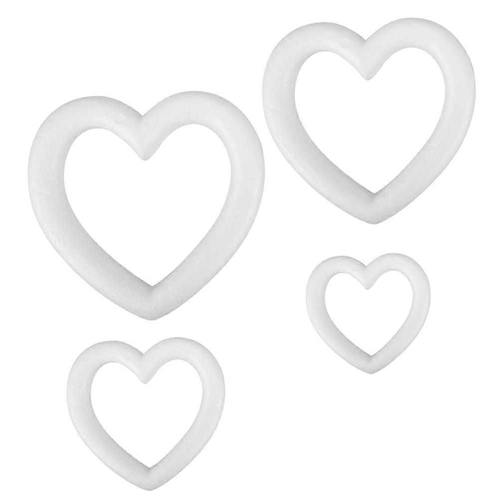 Heart Shaped Foam Wreath Foam Hearts for Crafts for Decoration 20Pcs