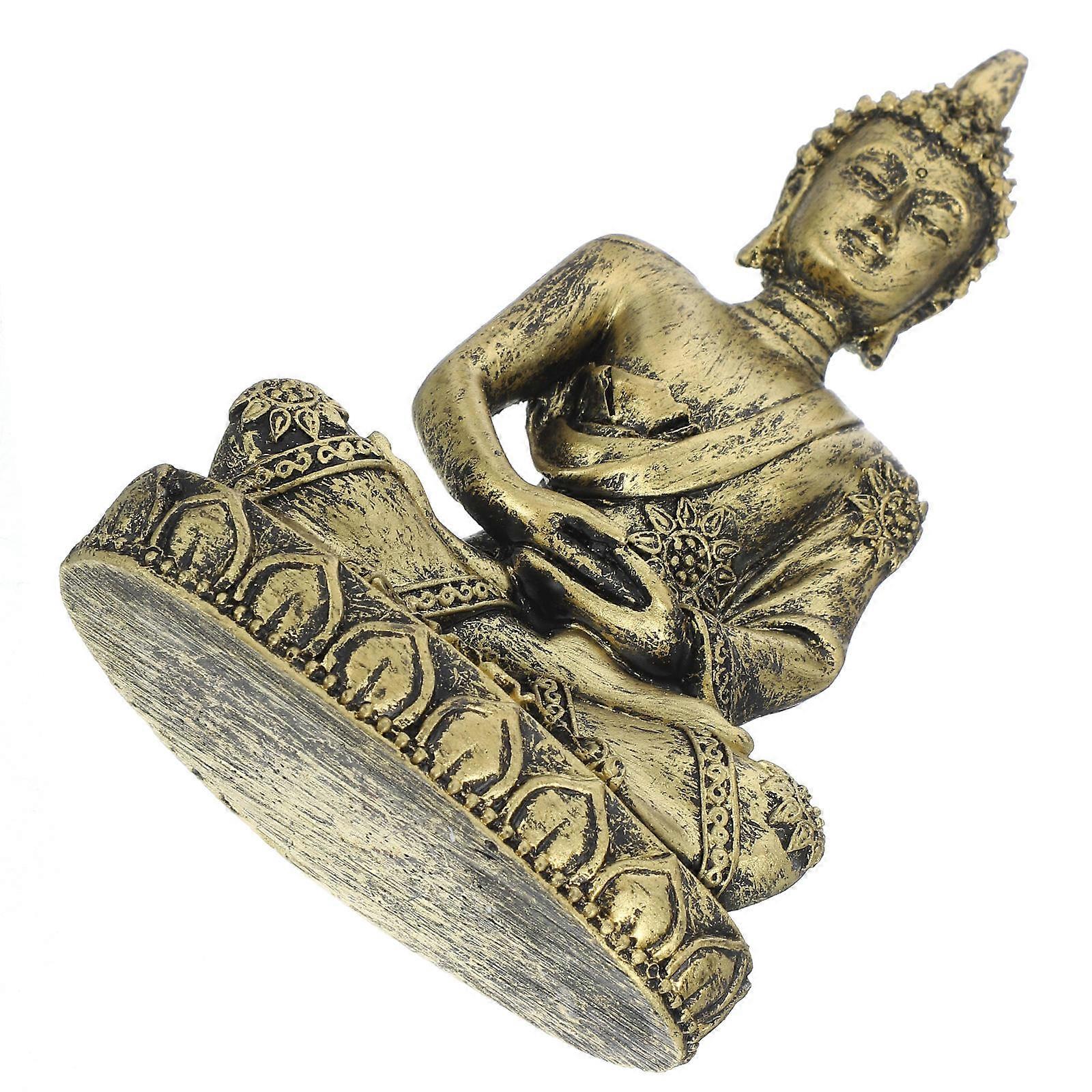 Meditation Buddha Statue Resin Figurine Set of 3 for Home Office Decoration