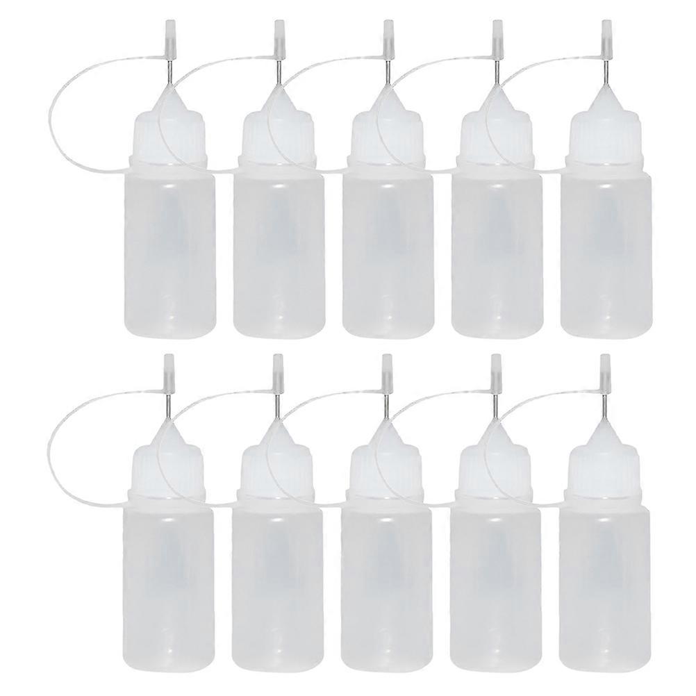 Precise Glue Bottle for DIY Crafts 15Pcs Plastic White Bottles