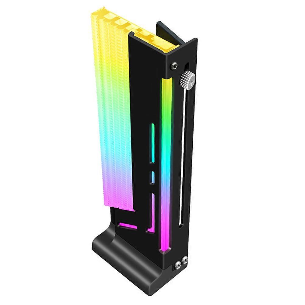 Computer Accessory Graphics Holder Magnetic GPU Brace 5Pcs Black Argb Frame