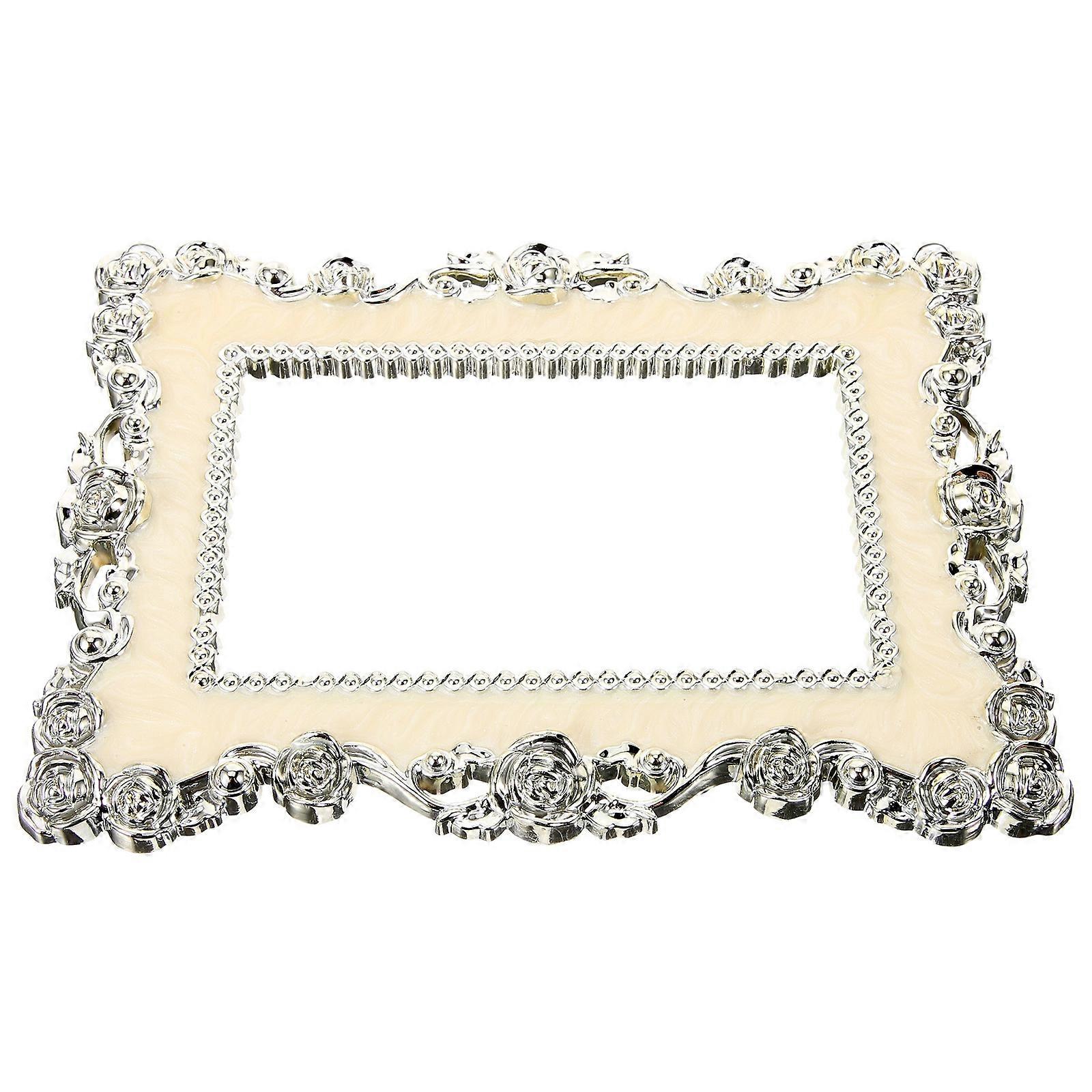 Silver Embossed Light Switch Plates Decoration for Home 5Pcs