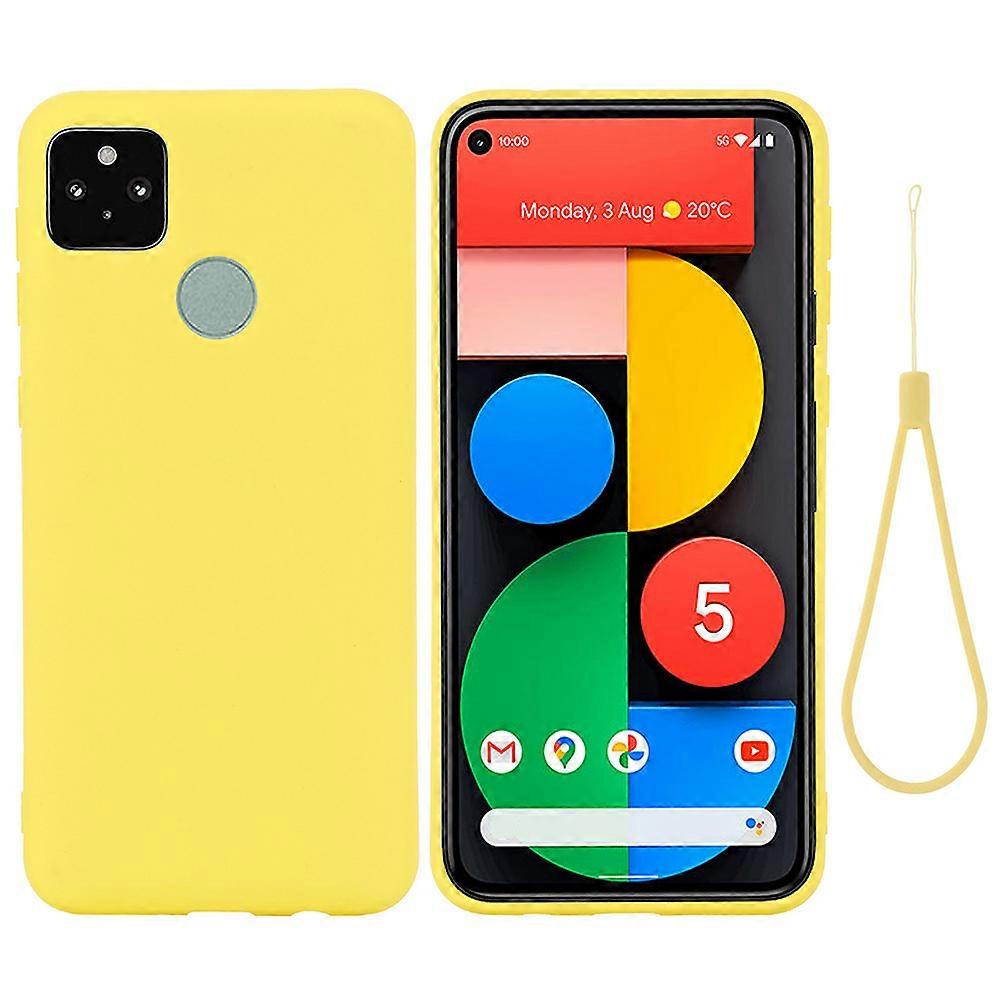 Comfortable Touch Phone Case Liquid Silicone Compatible with Pixel 5a 5G 2Pcs