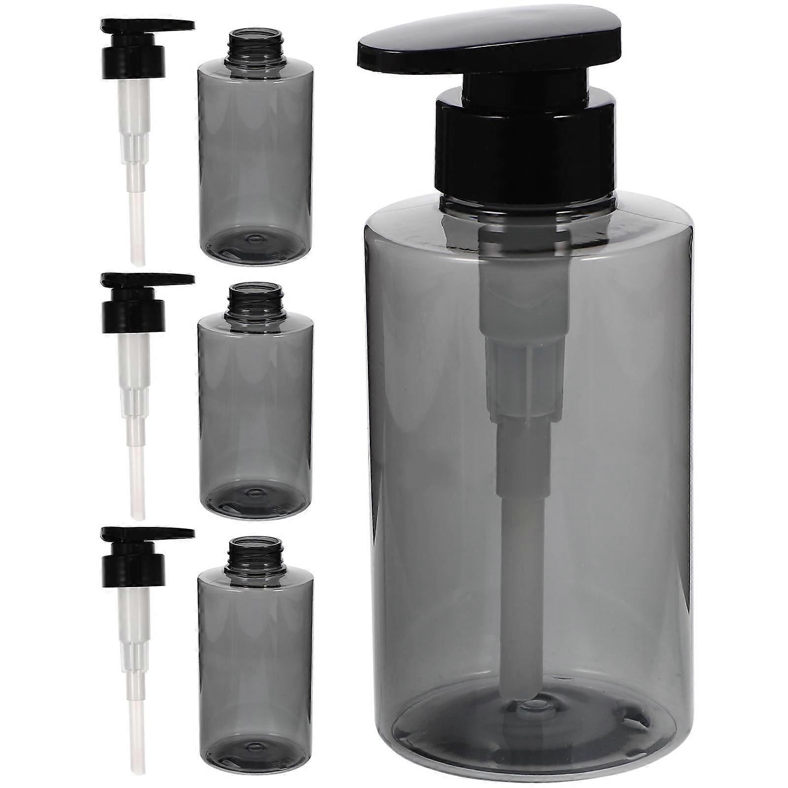 Shampoo Bottle Pump Bottles Grey for Refillable Liquid Dispensing 20Pcs